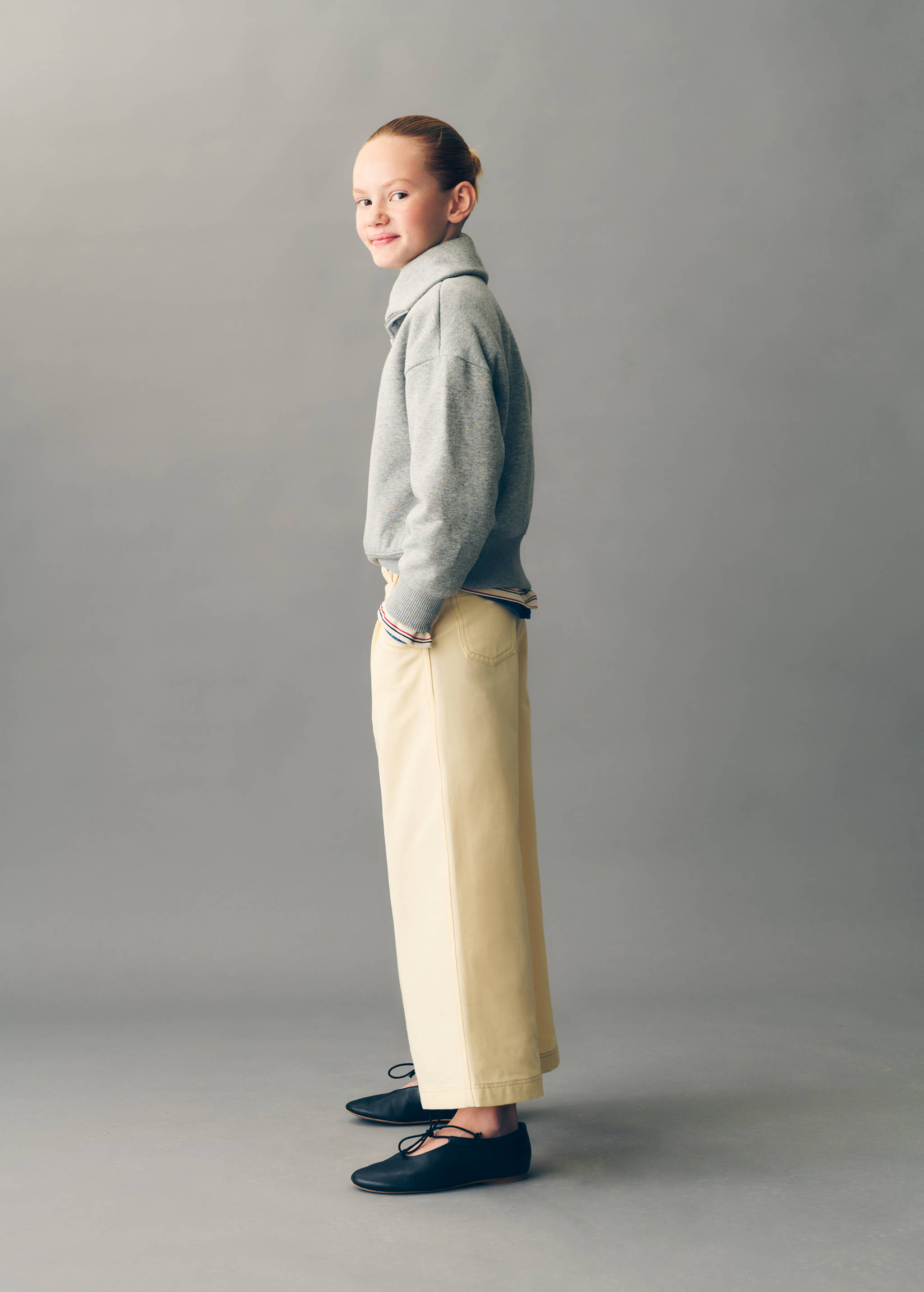 Turtleneck sweatshirt with zip - General plane