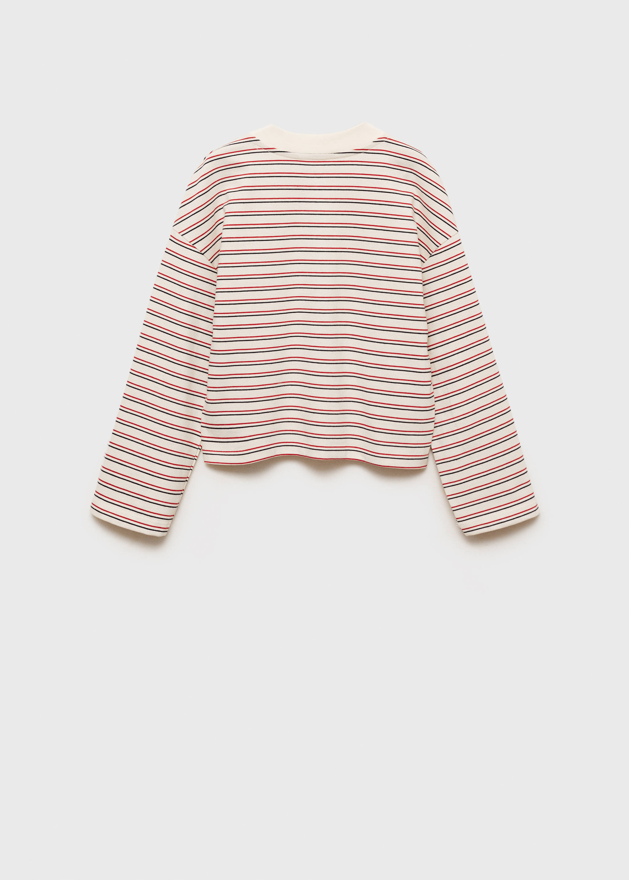 Striped print T-shirt - Reverse of the article