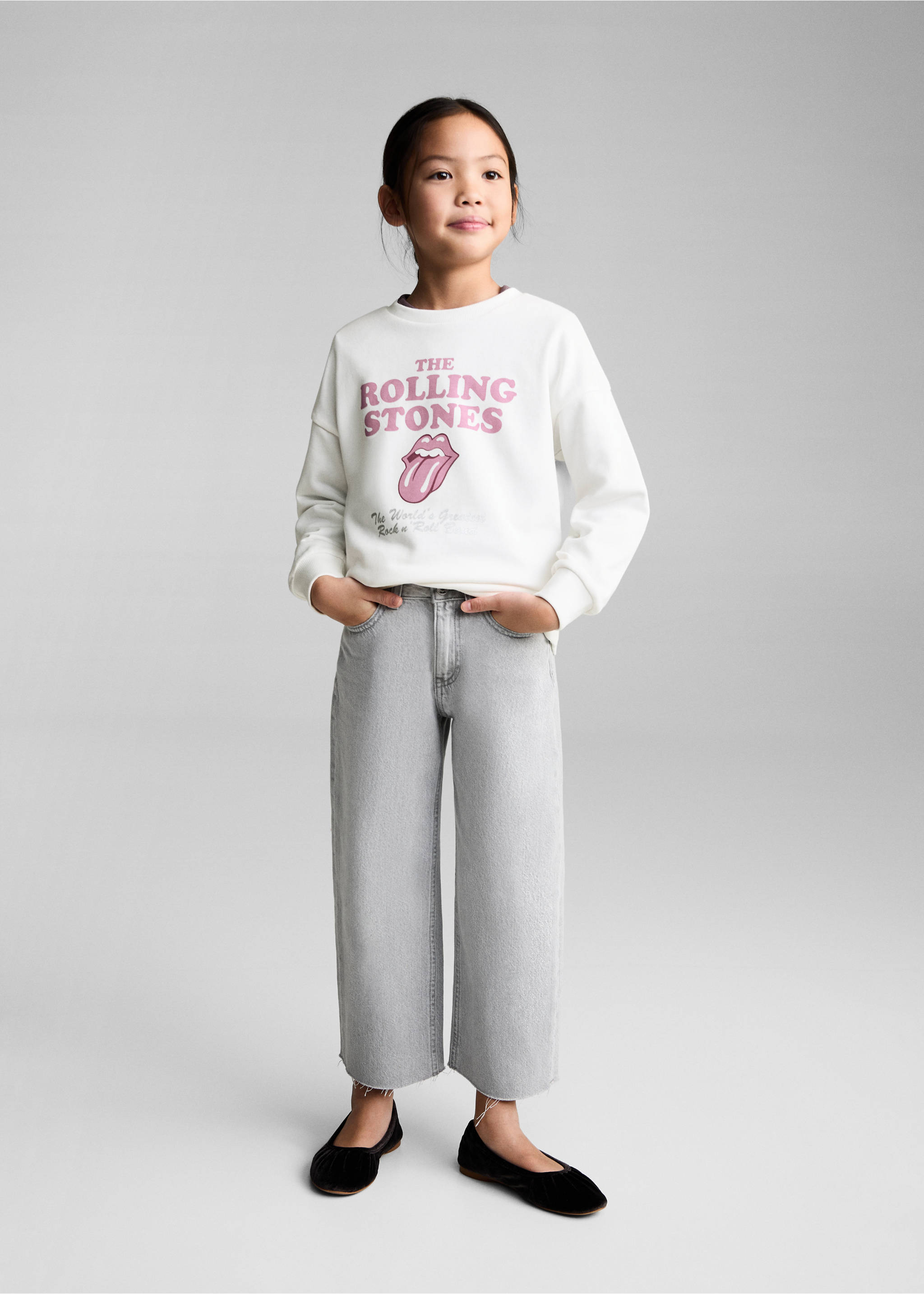 The Rolling Stones sweatshirt - General plane, Off White. Ref: 87011048-00.
