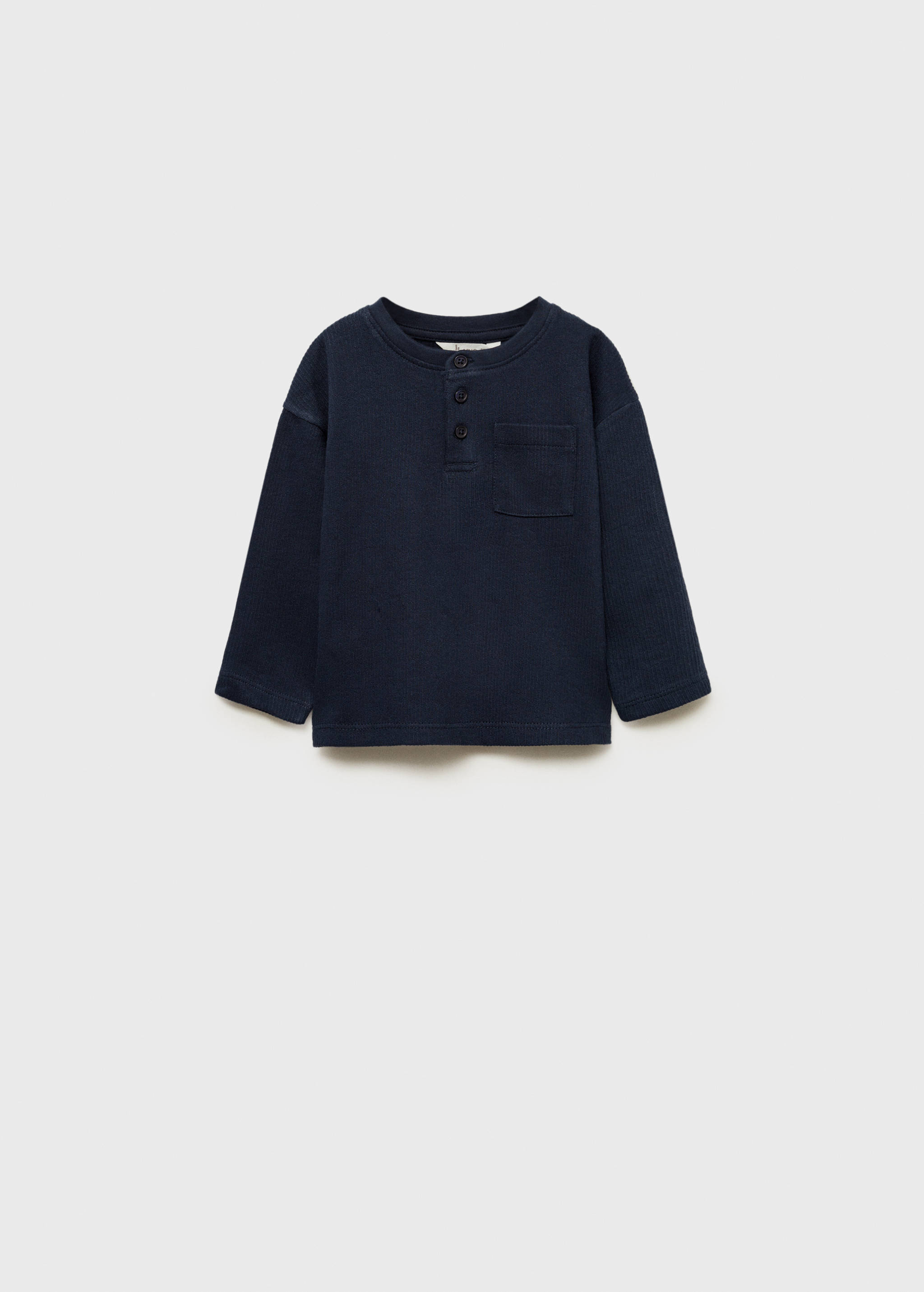 Buttoned long sleeve t-shirt - Article without model
