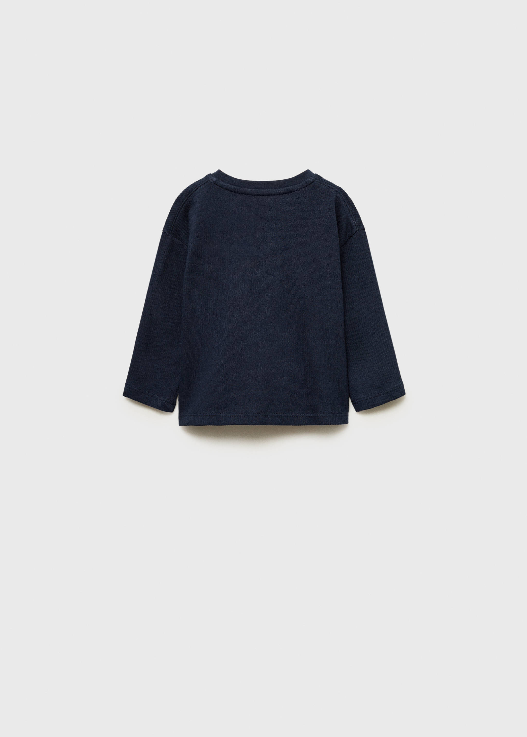 Buttoned long sleeve t-shirt - Reverse of the article