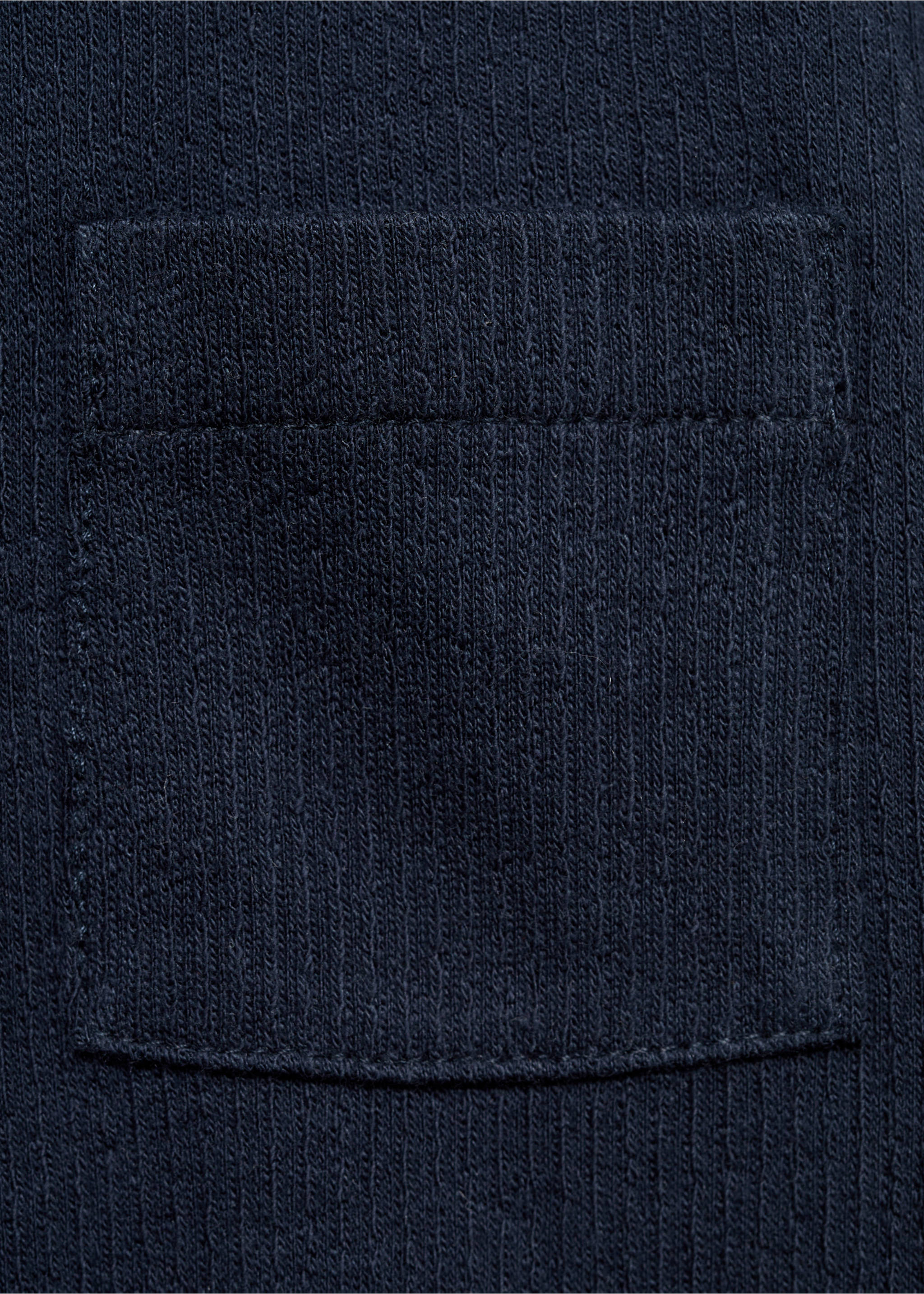 Buttoned long sleeve t-shirt - Details of the article 0, Dark Navy. Ref: 87011049-00.