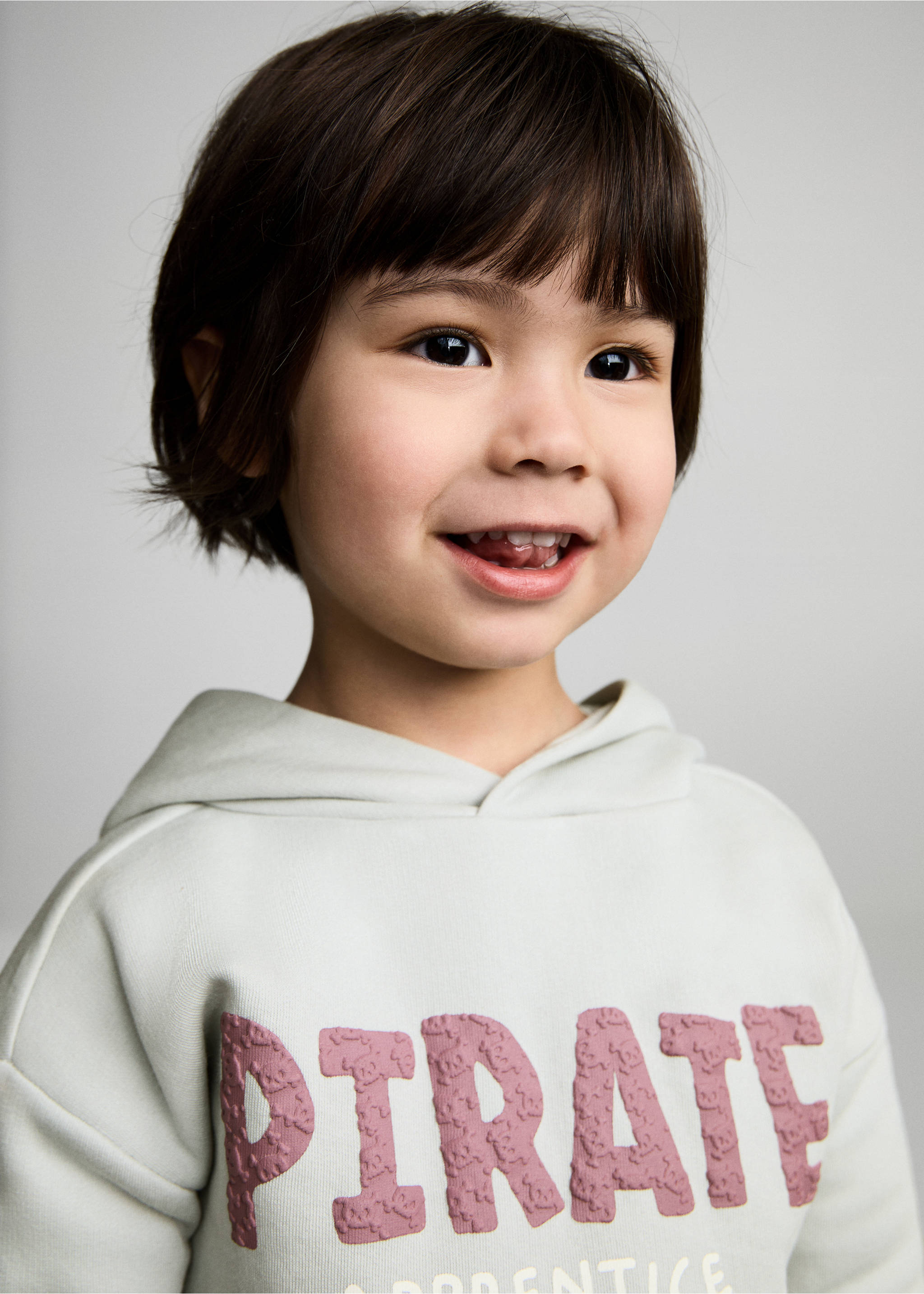 Sweat-shirt motif en relief - Détail de l'article 1, Gris glacé. Ref: 87011051-00.