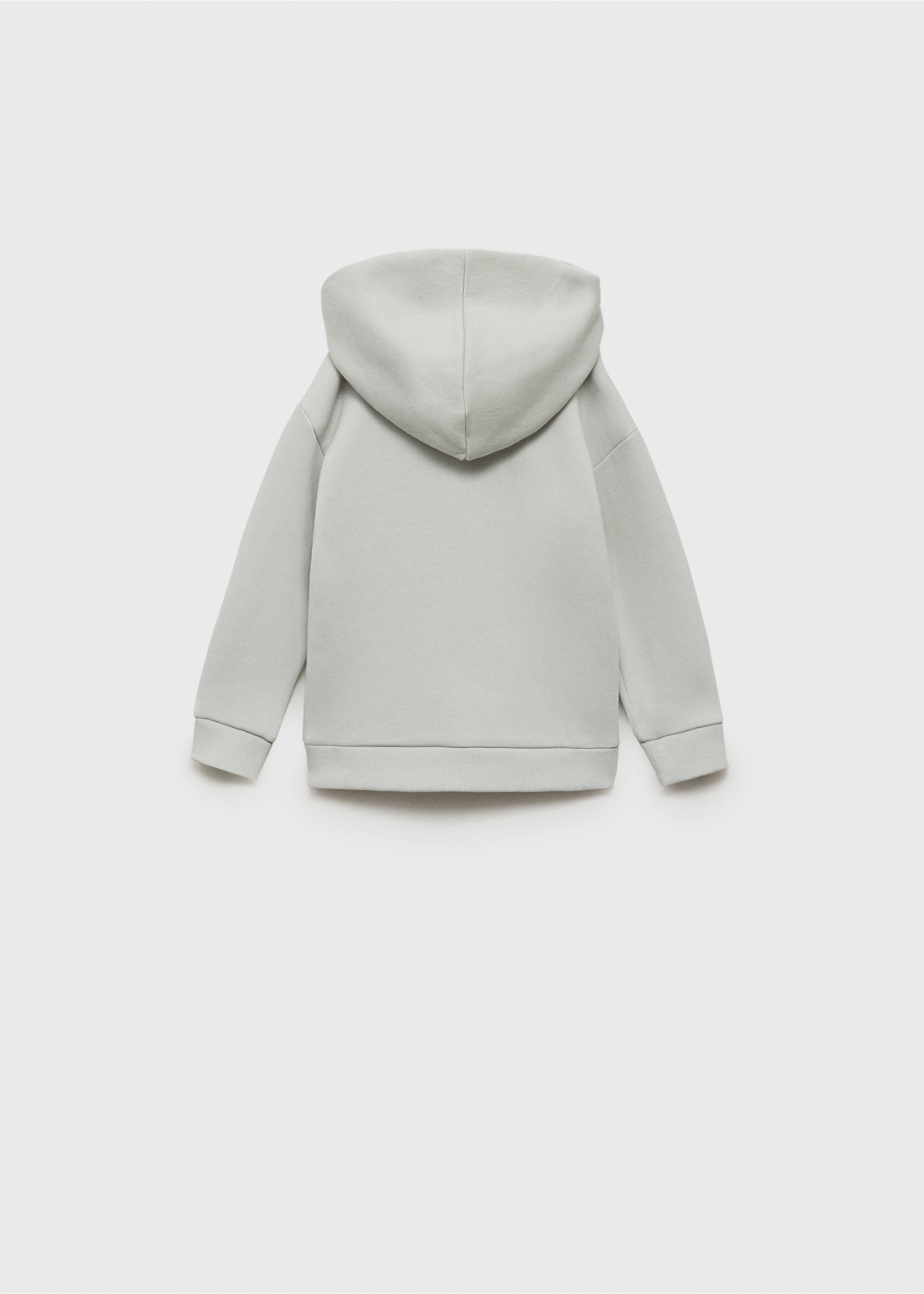 Sweat-shirt motif en relief - Verso de l’article, Gris glacé. Ref: 87011051-00.