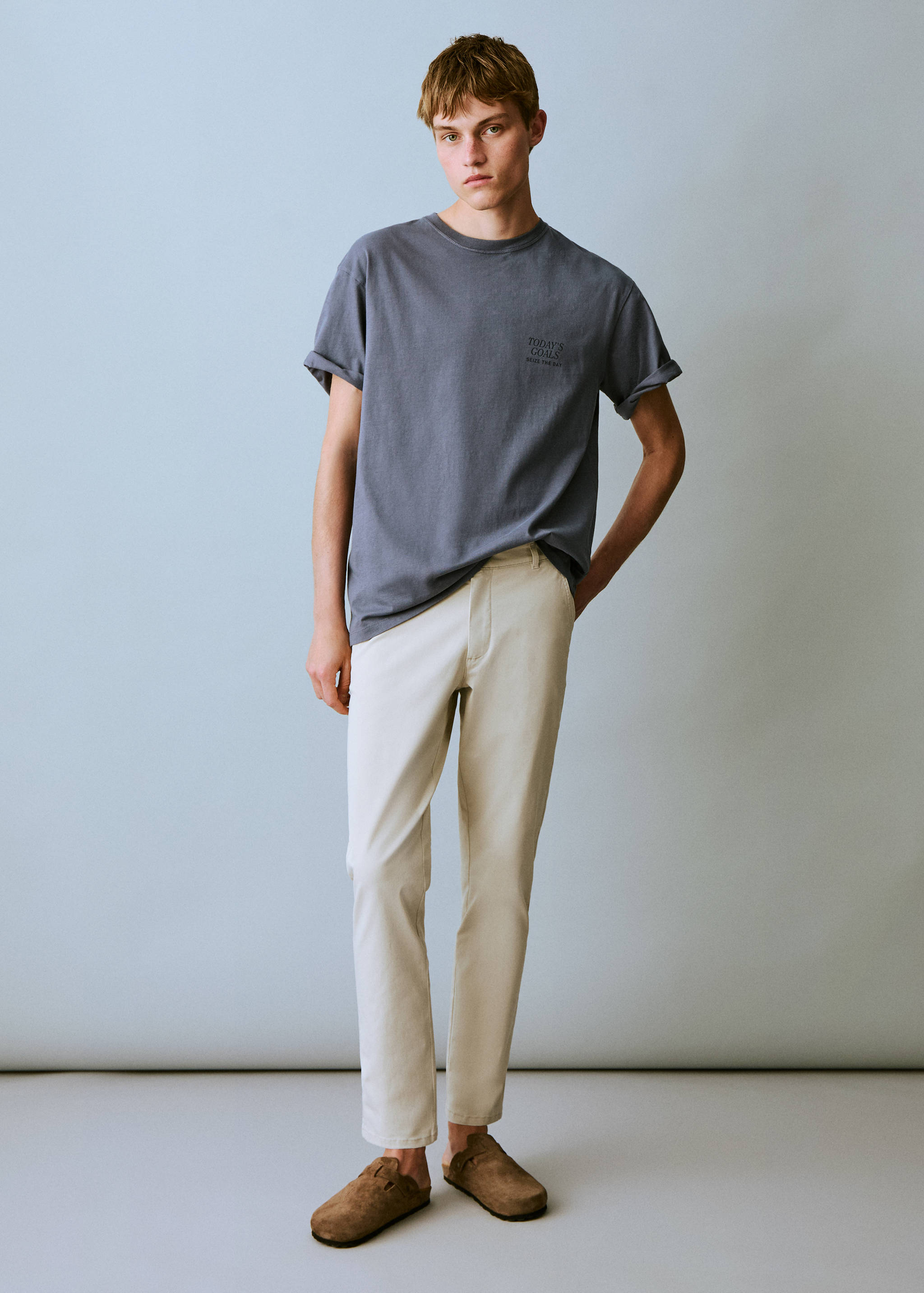 Printed cotton-blend t-shirt - Teen Boy | MANGO OUTLET USA