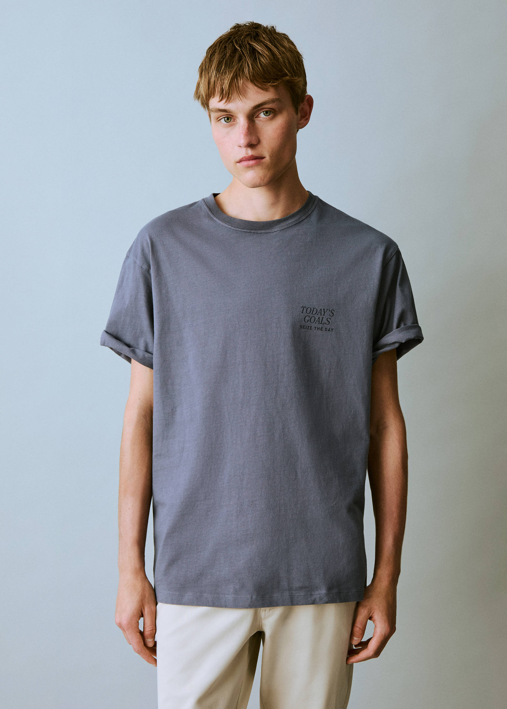 Printed cotton-blend t-shirt - Teen Boy | MANGO OUTLET USA