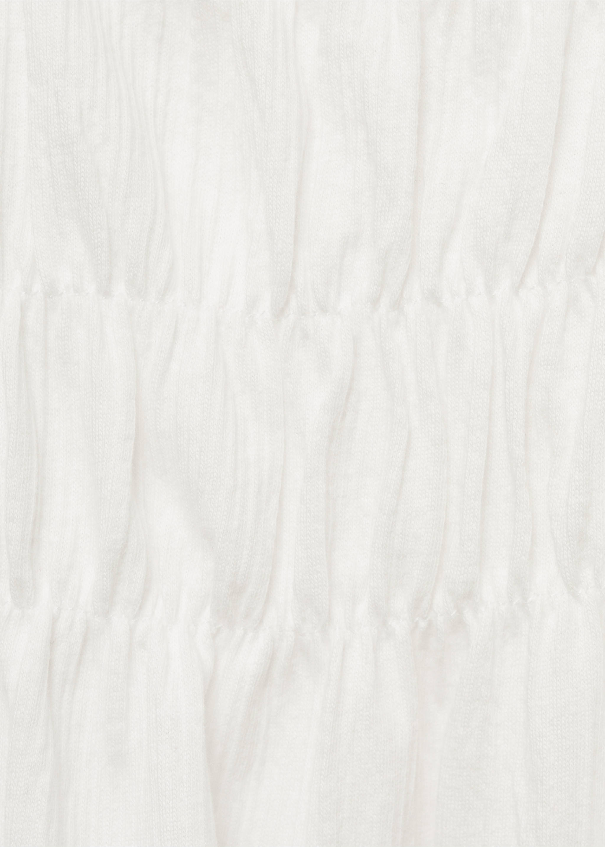 Ruffled sleeve T-shirt - Details of the article 8, Off White. Ref: 87011512-00.