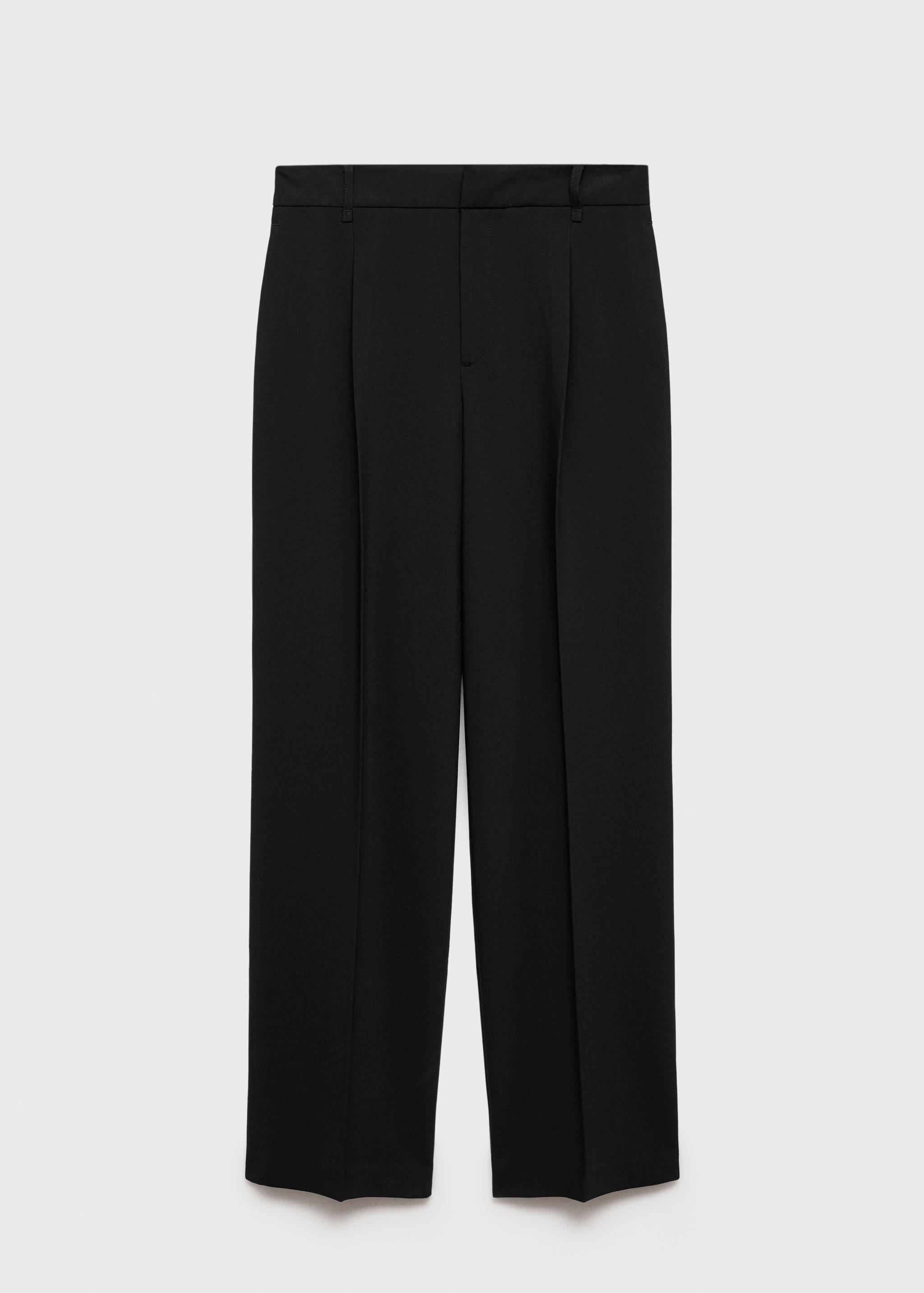 Straight-fit pleated trousers - Article without model