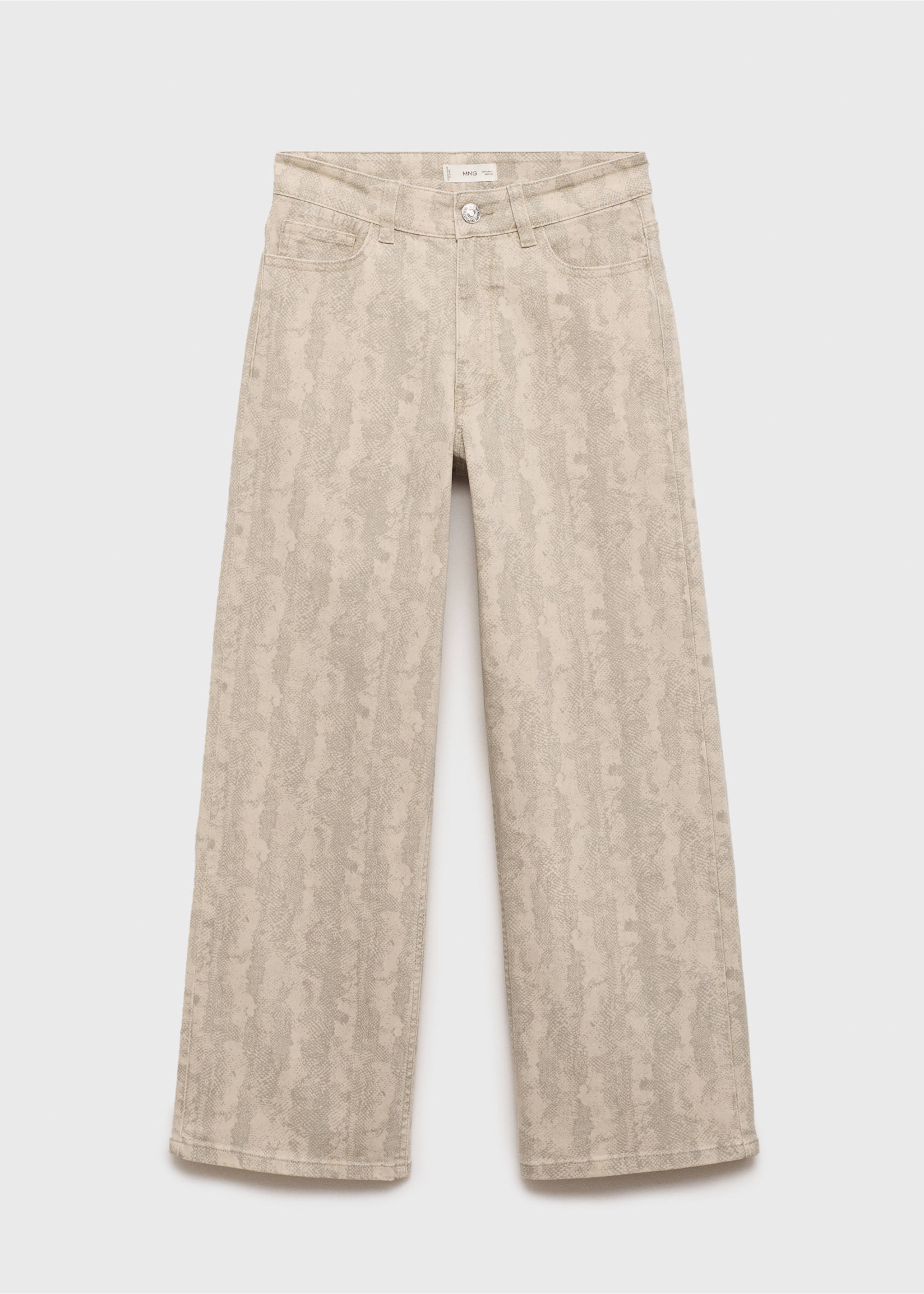 Gemusterte Culotte-Hose - Artikel ohne Model, Ecru. Ref: 87011517-00.