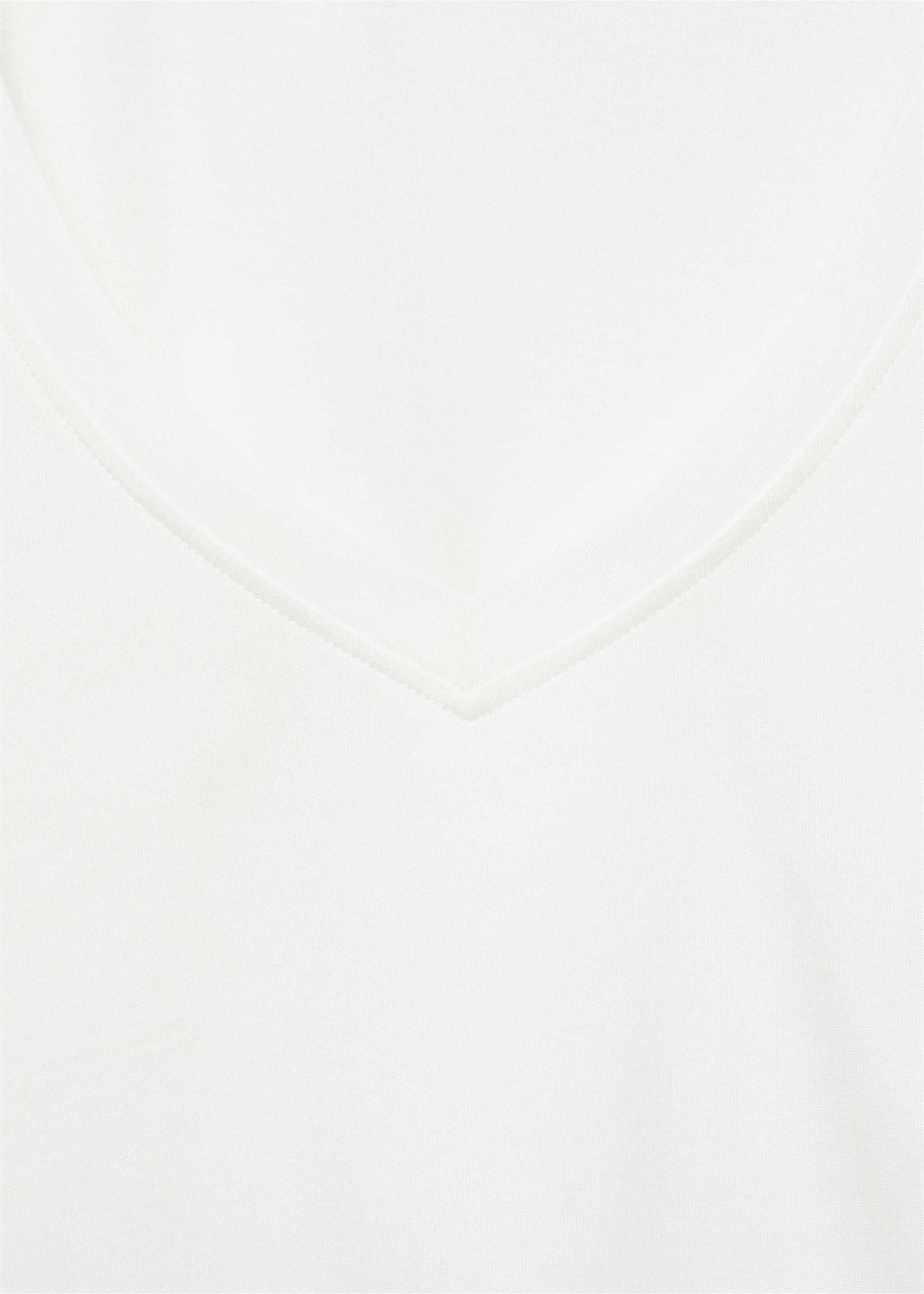 V-neck T-shirt - Details of the article 8, Off White. Ref: 87011518-00.