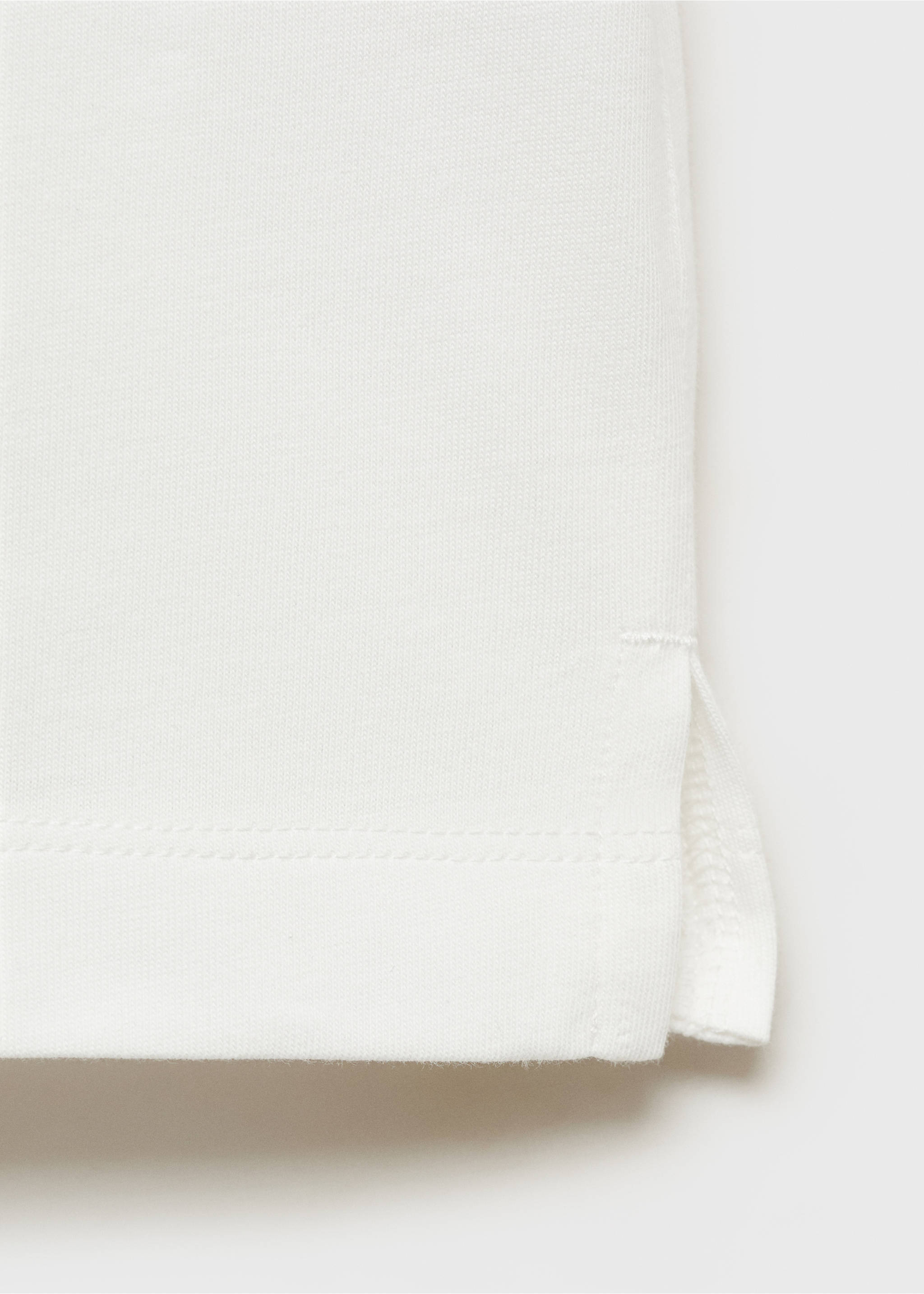 V-neck T-shirt - Details of the article 0, Off White. Ref: 87011518-00.