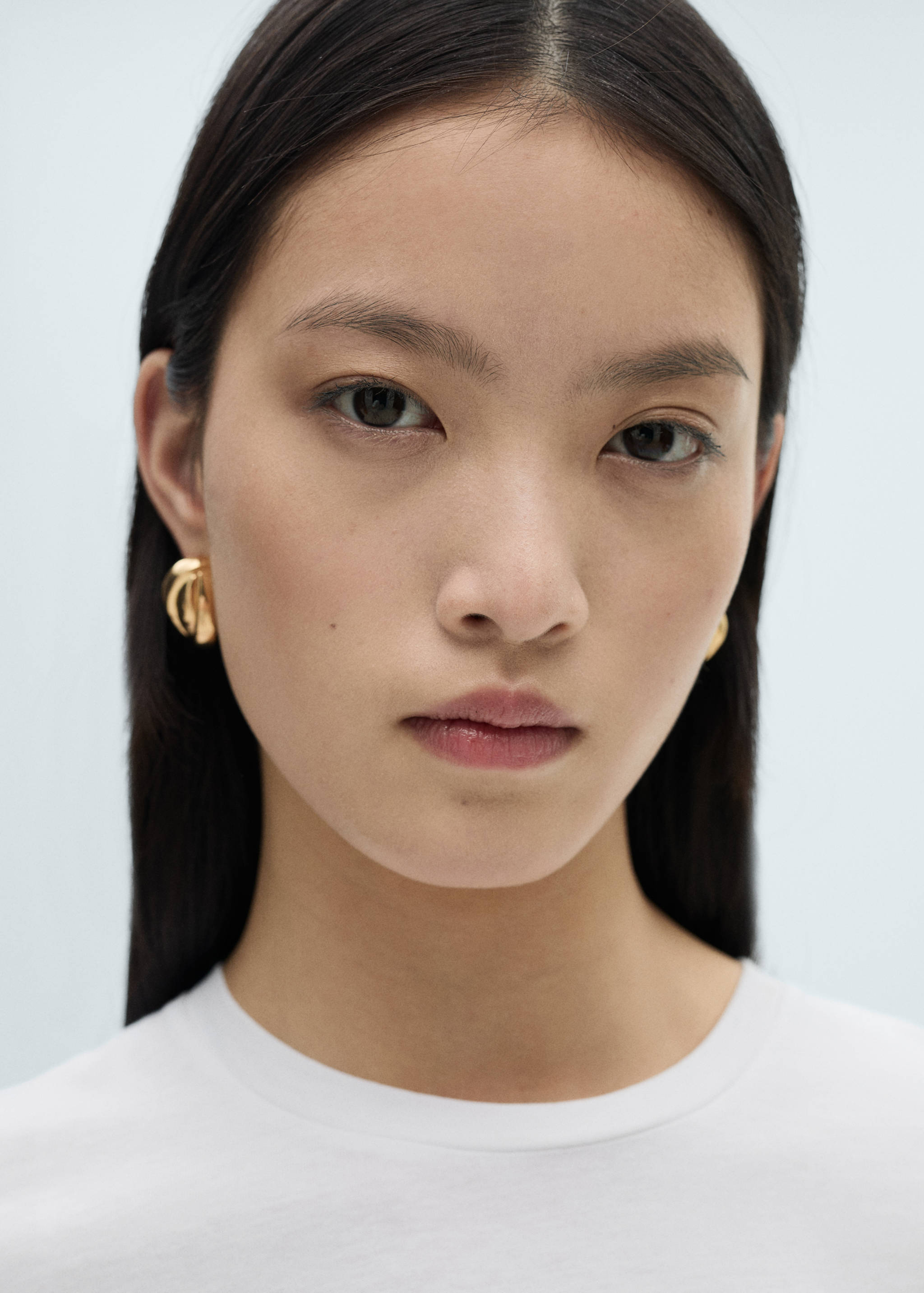 Cotton t-shirt with knot detail - Details of the article 1