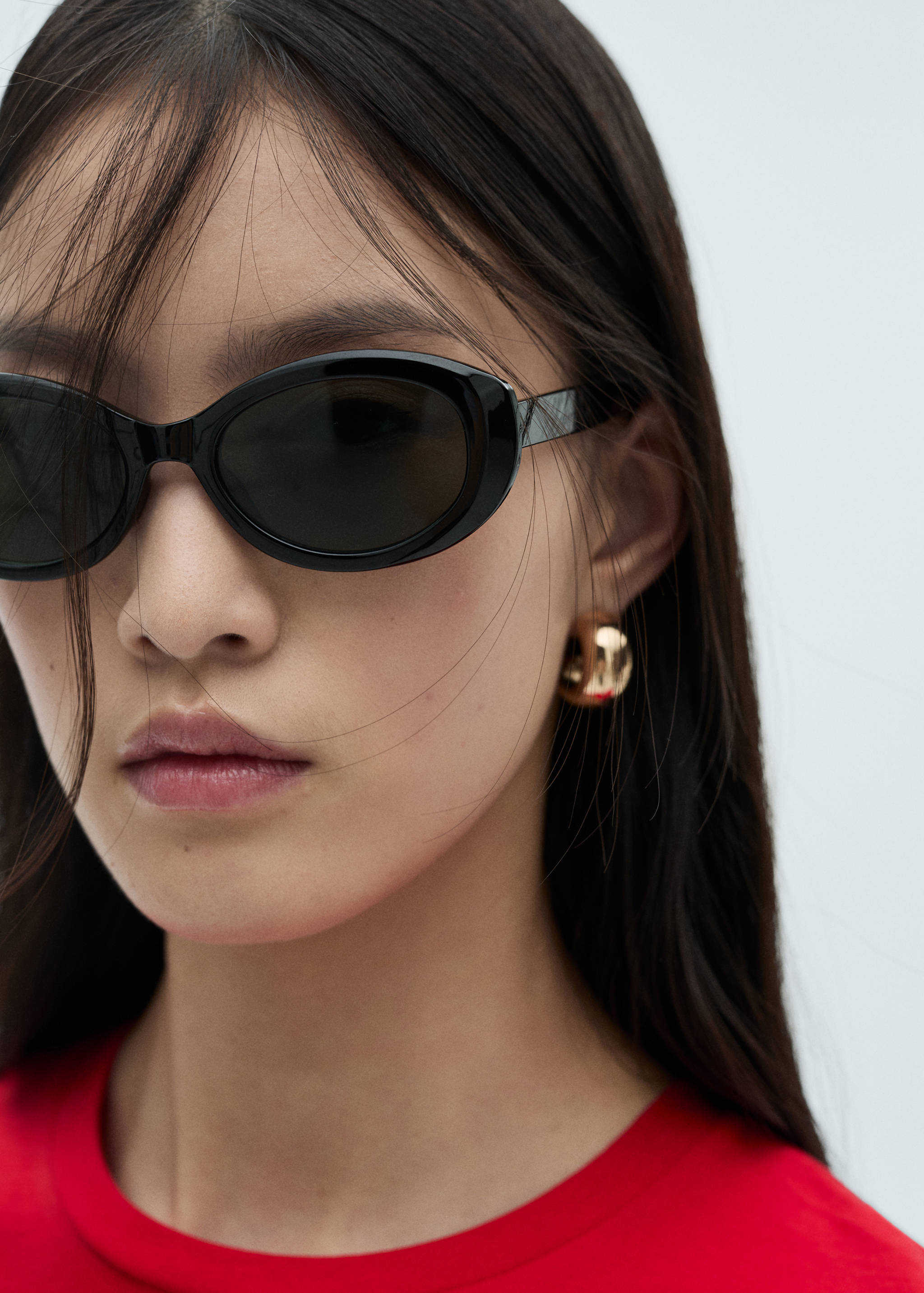 Cotton t-shirt with knot detail - Details of the article 1