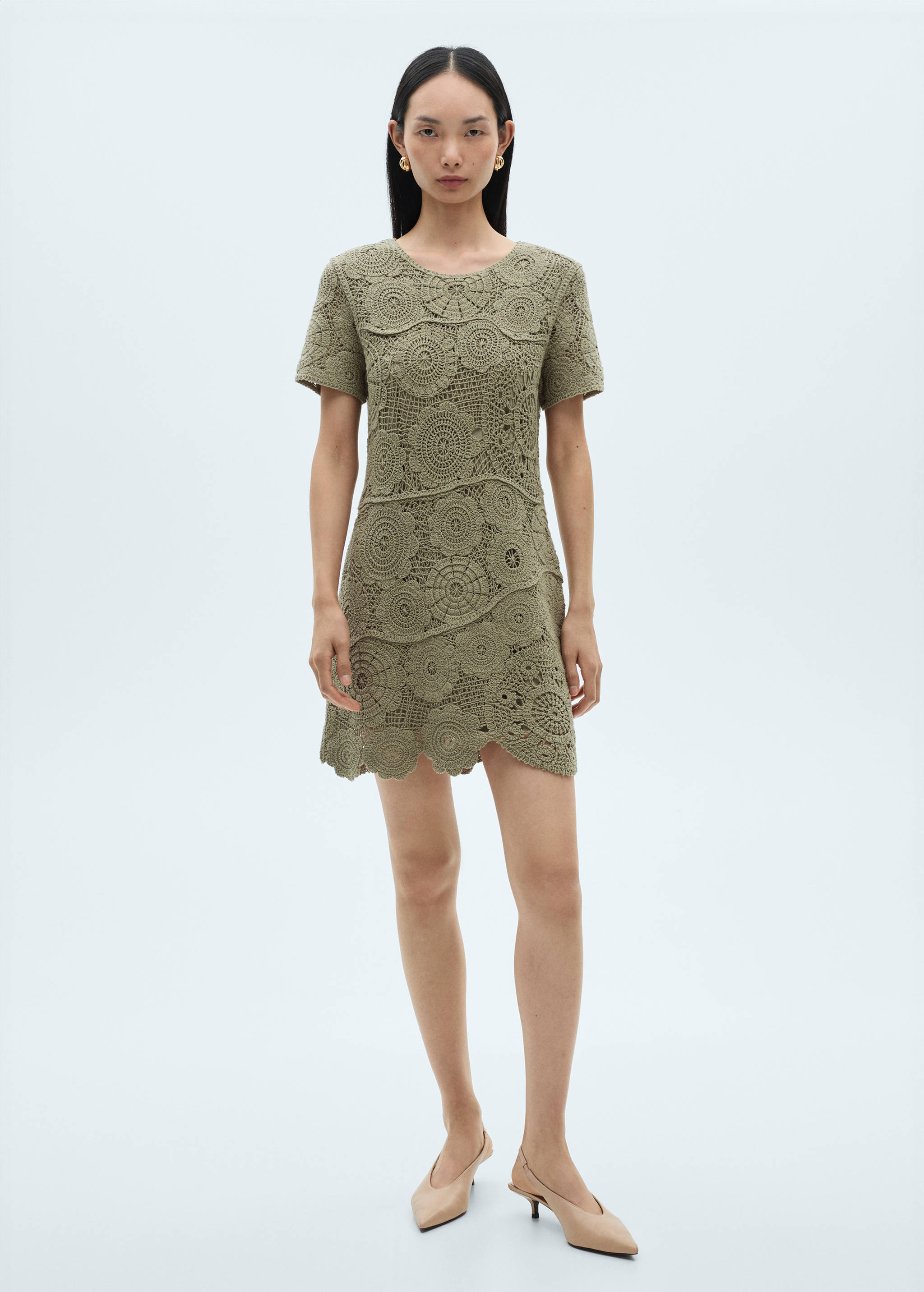 Crochet knitted dress - General plane