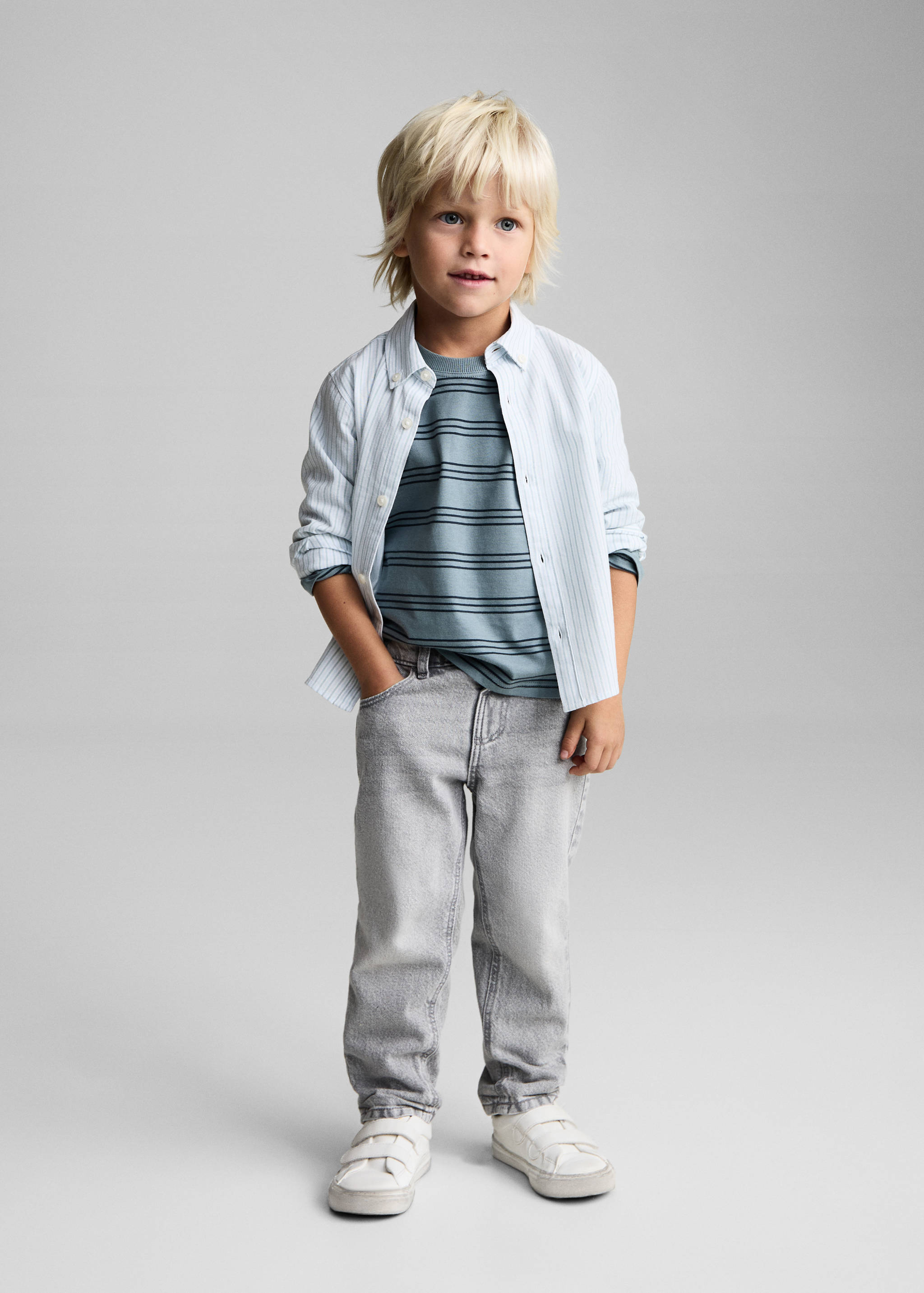 Striped cotton shirt - General plane