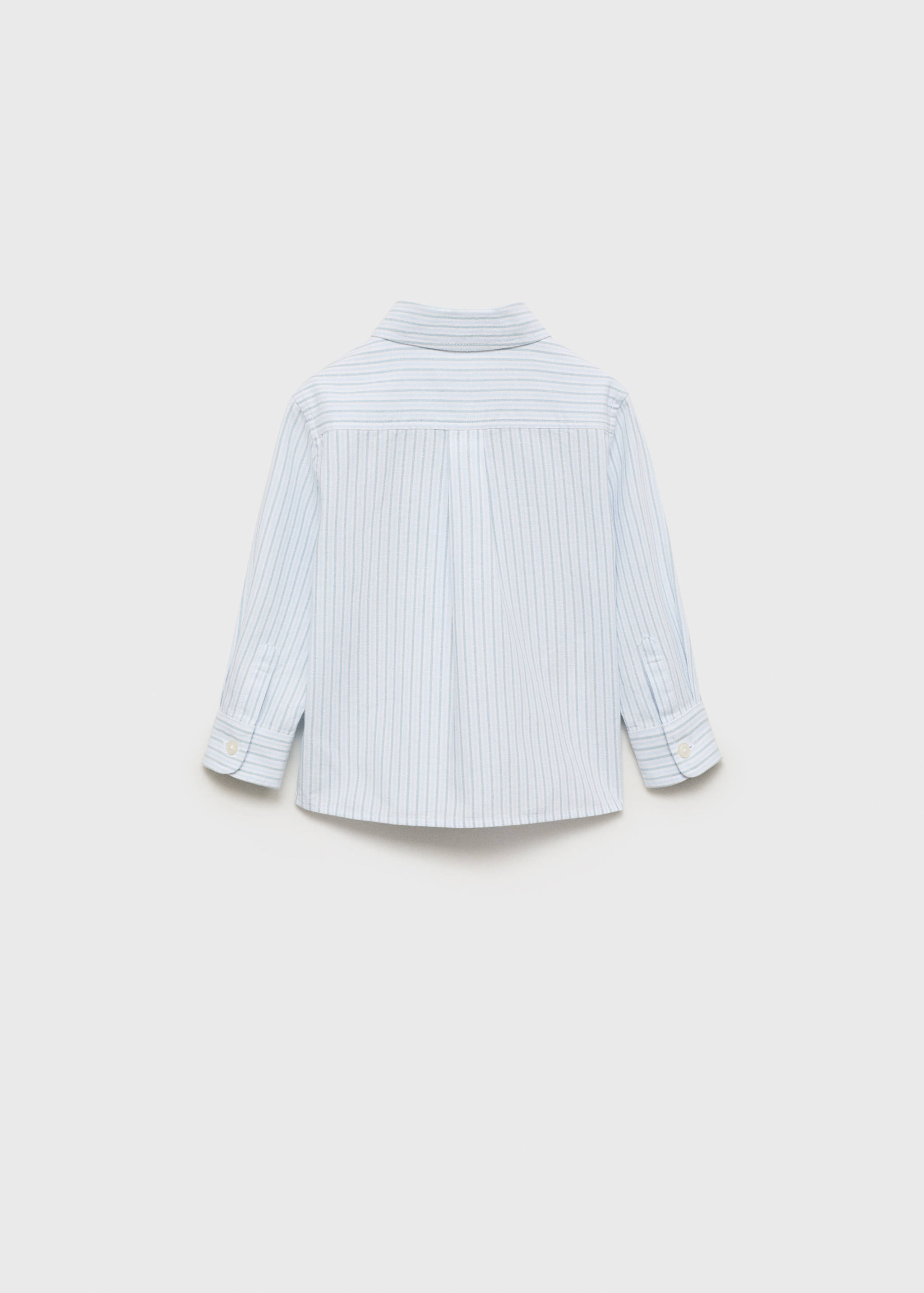 Striped cotton shirt - Reverse of the article