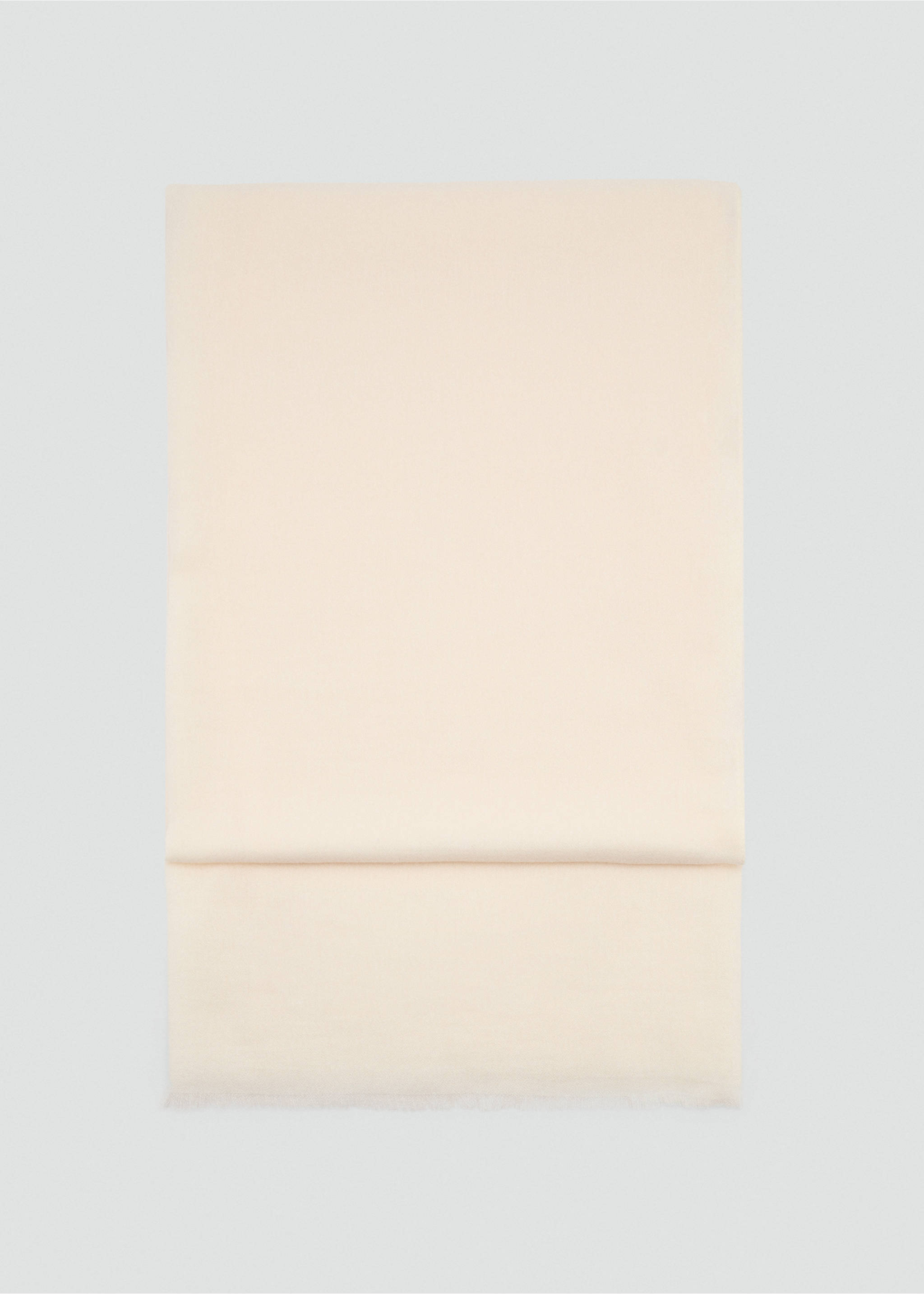 Plain scarf - Article without model, Ecru. Ref: 87012537-00.
