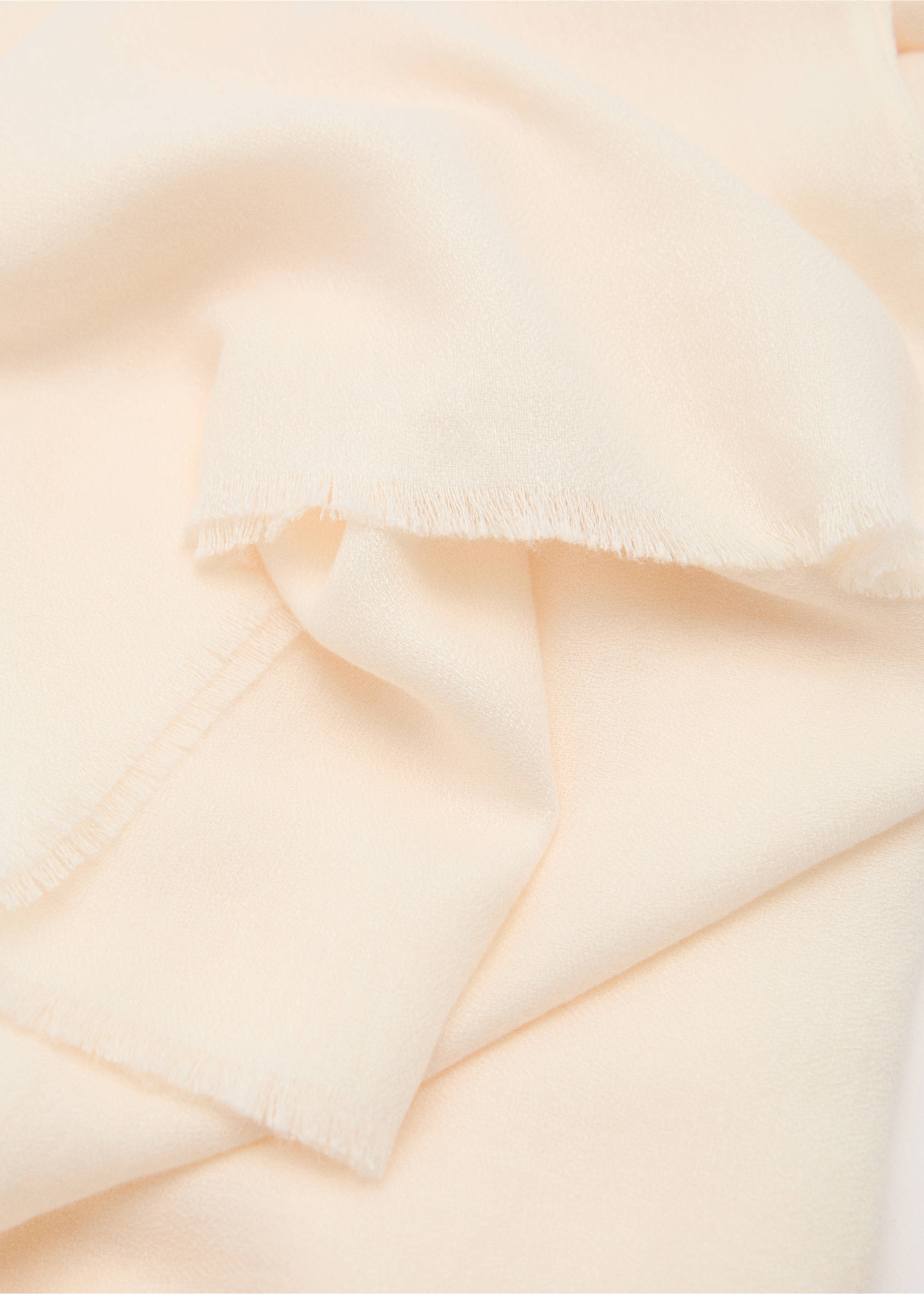 Plain scarf - Medium plane, Ecru. Ref: 87012537-00.