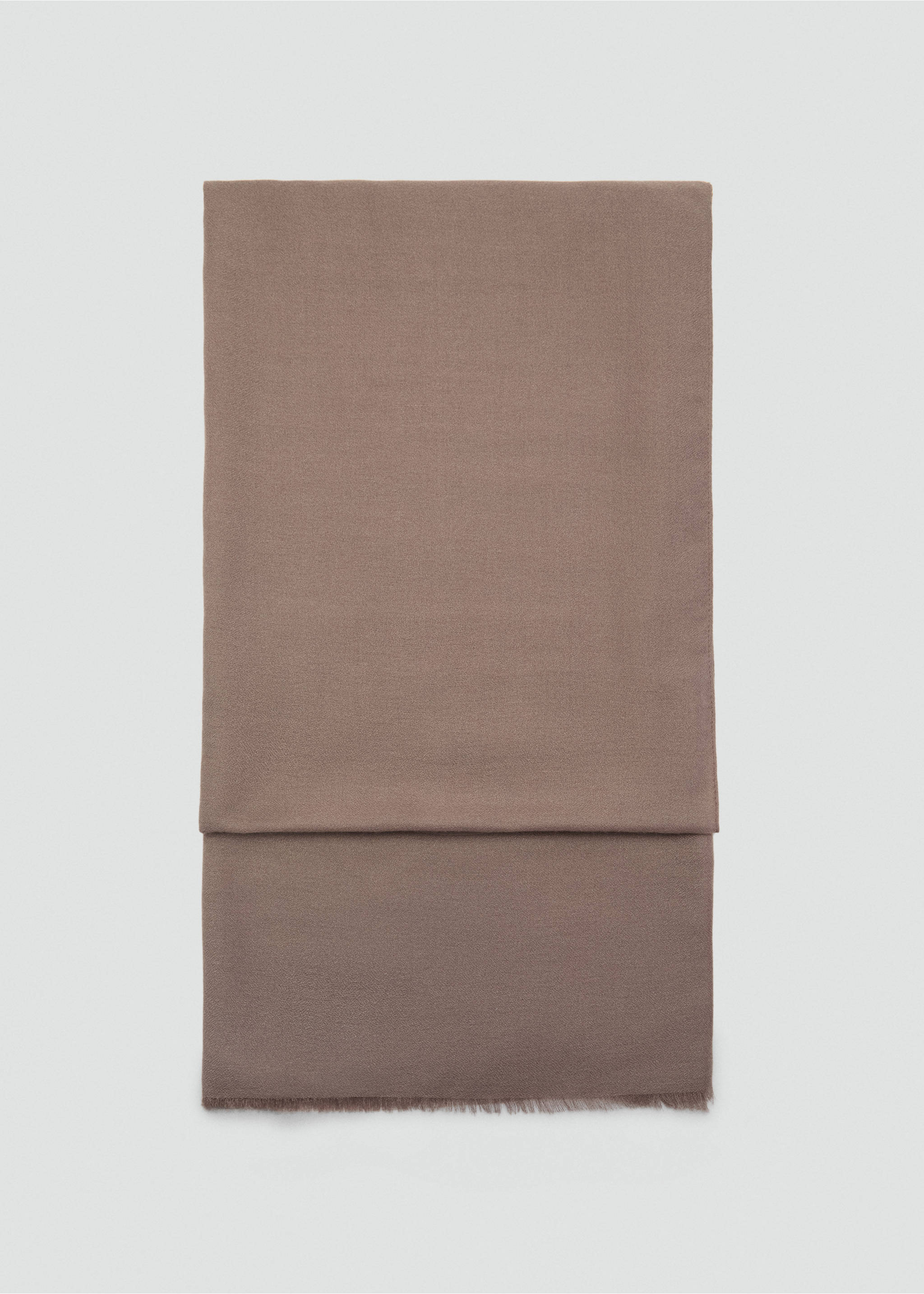 Plain scarf - Article without model, Medium Brown. Ref: 87012537-00.