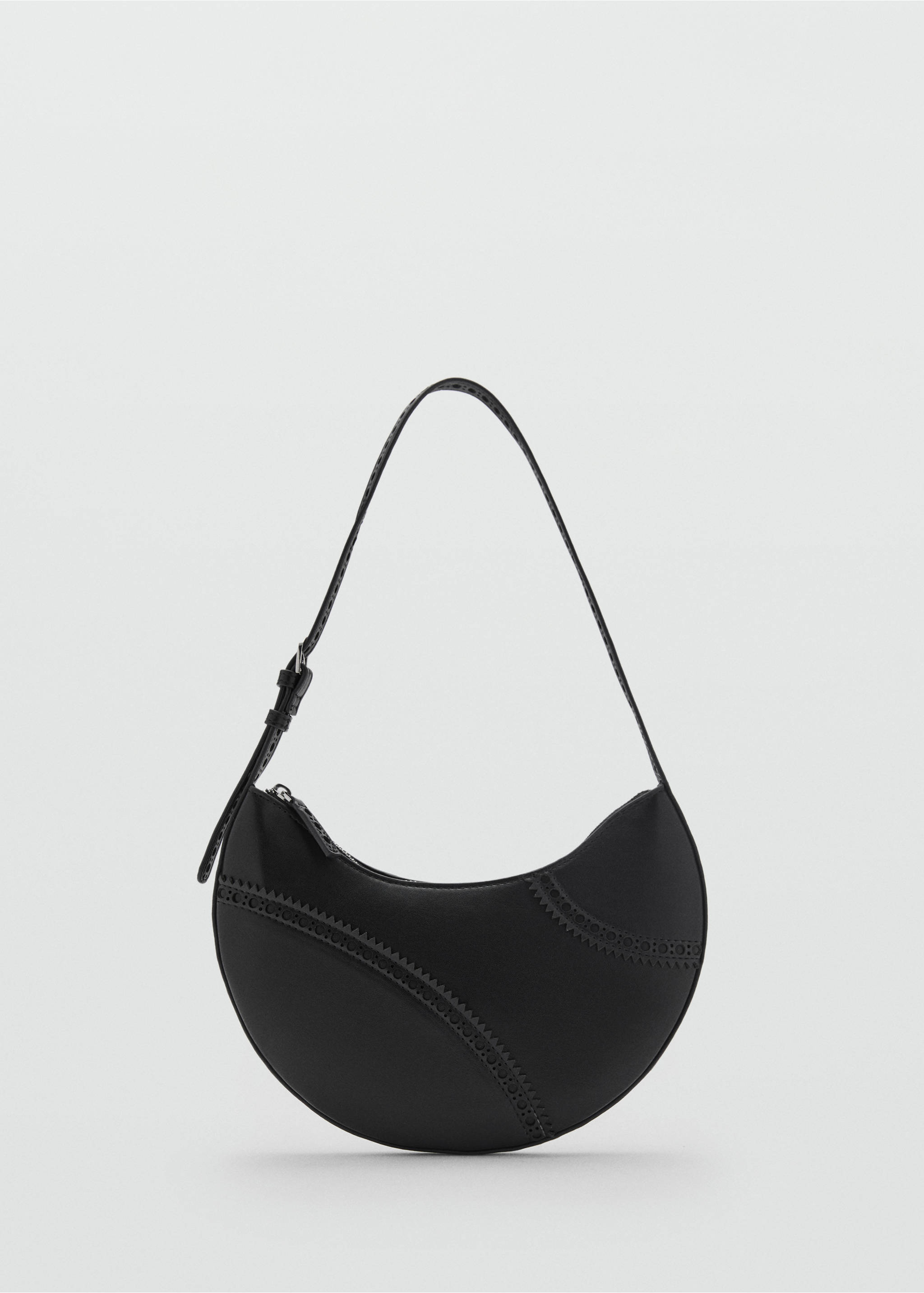 Die-cut shoulder bag - Article without model, Black. Ref: 87012539-00.