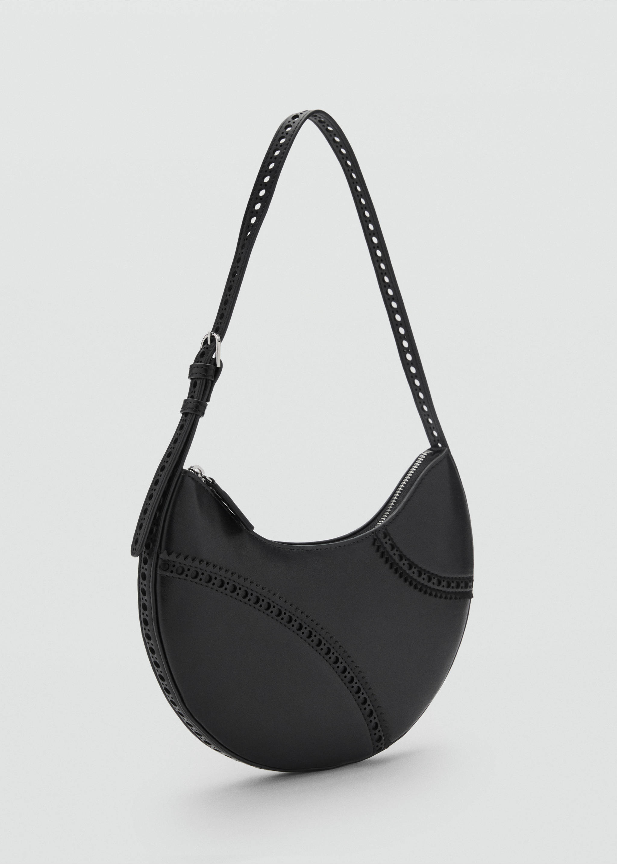 Die-cut shoulder bag - Medium plane, Black. Ref: 87012539-00.