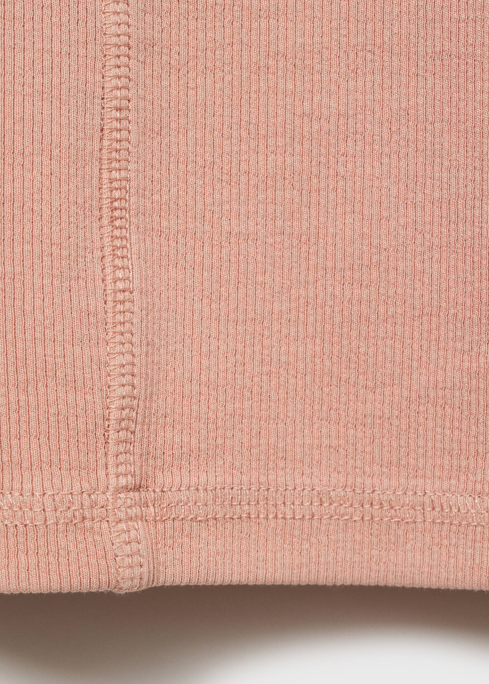 Camiseta crop canalé - Detalle del artículo 0