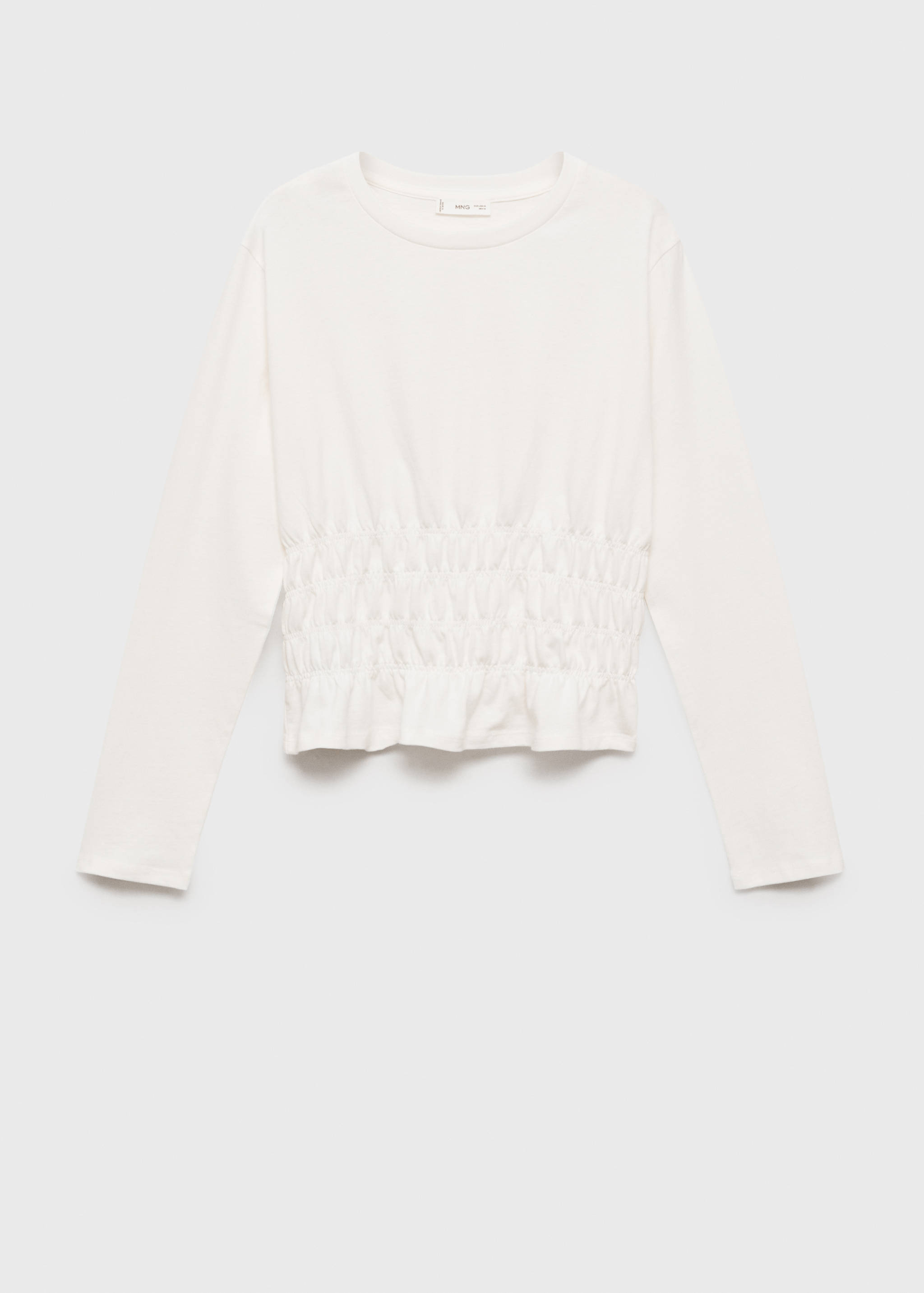 T-Shirt mit geraffter Taille - Artikel ohne Model