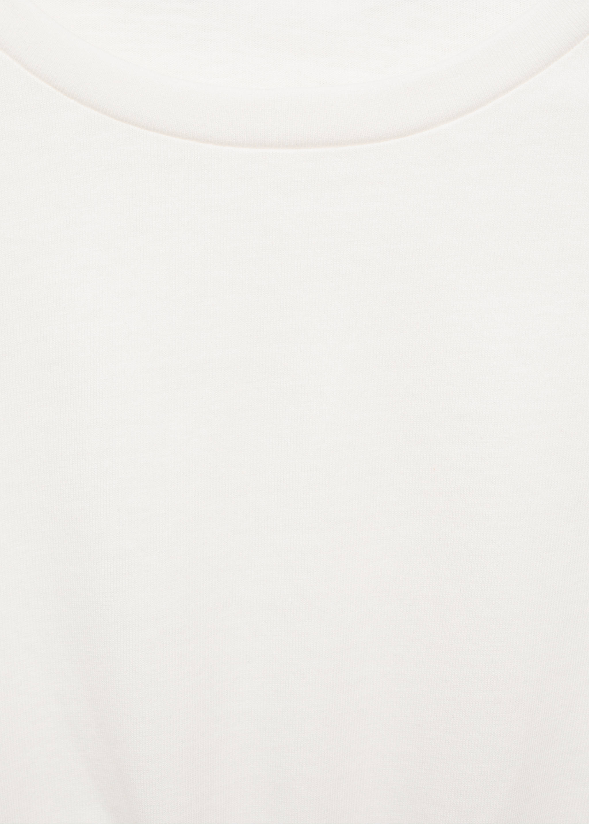 T-shirt with gathered waist - Details of the article 8, Off White. Ref: 87012541-00.