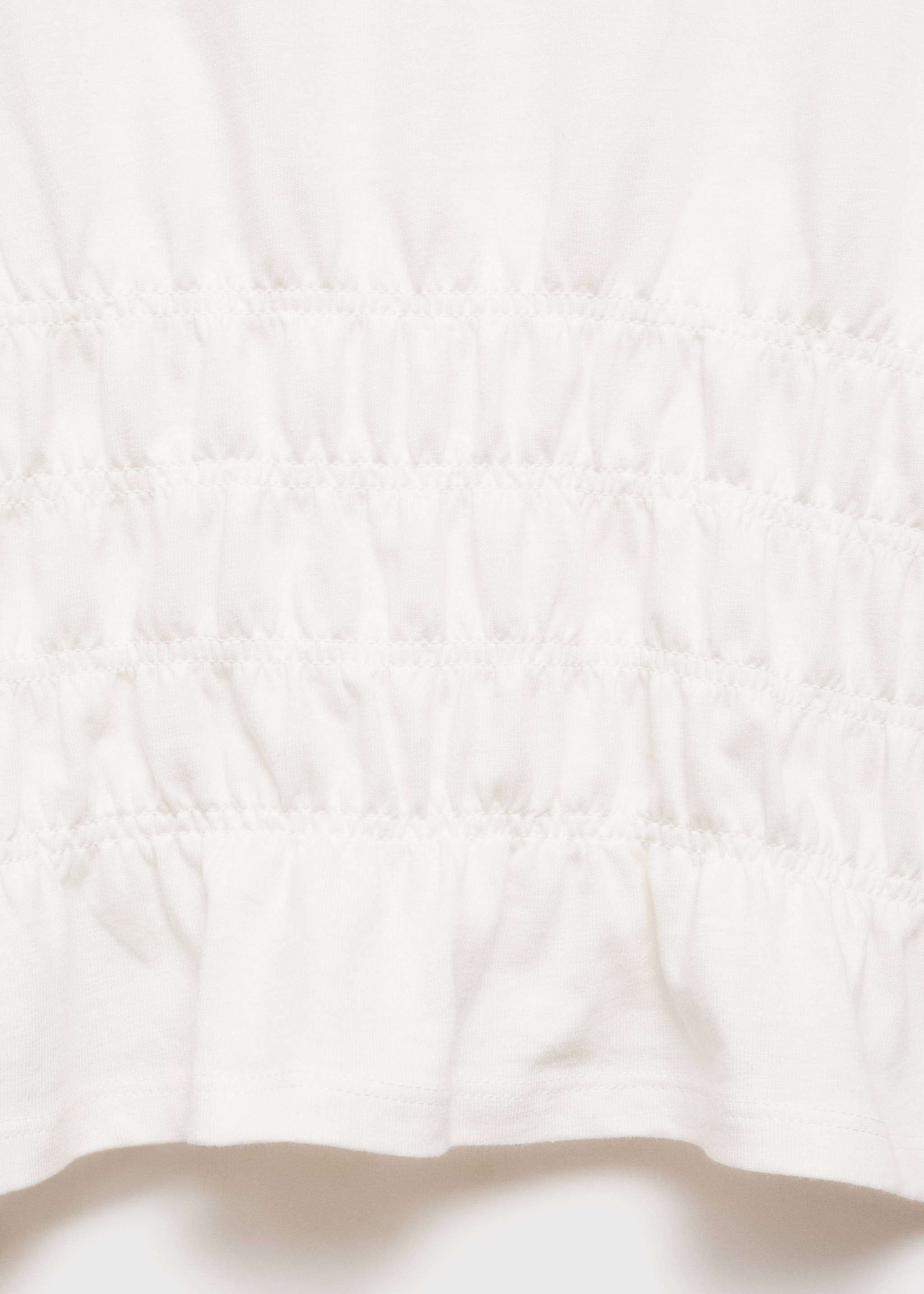 T-Shirt mit geraffter Taille - Detail des Artikels 0