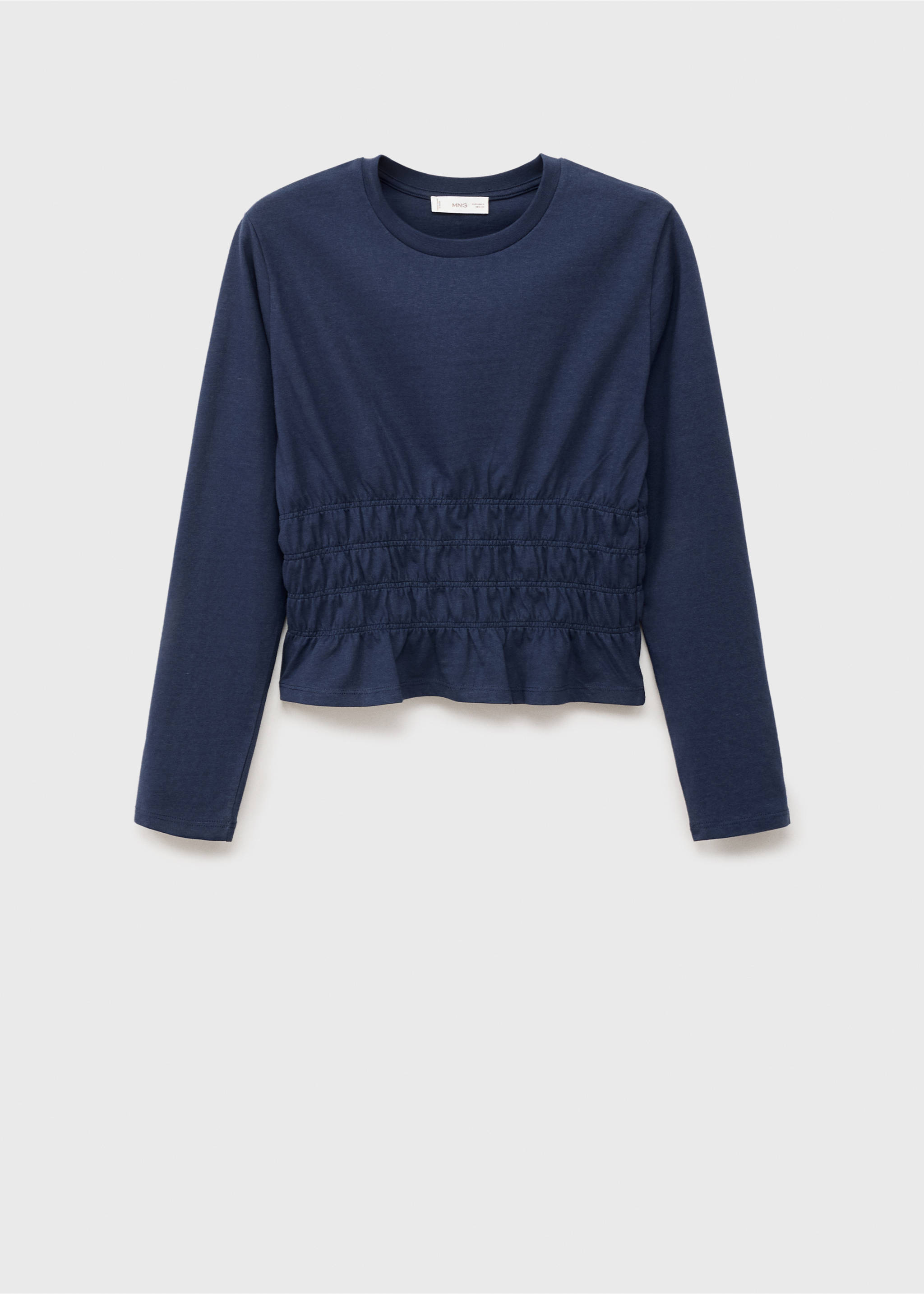 Camiseta cintura fruncida - Artículo sin modelo, Azul marino oscuro. Ref: 87012541-00.