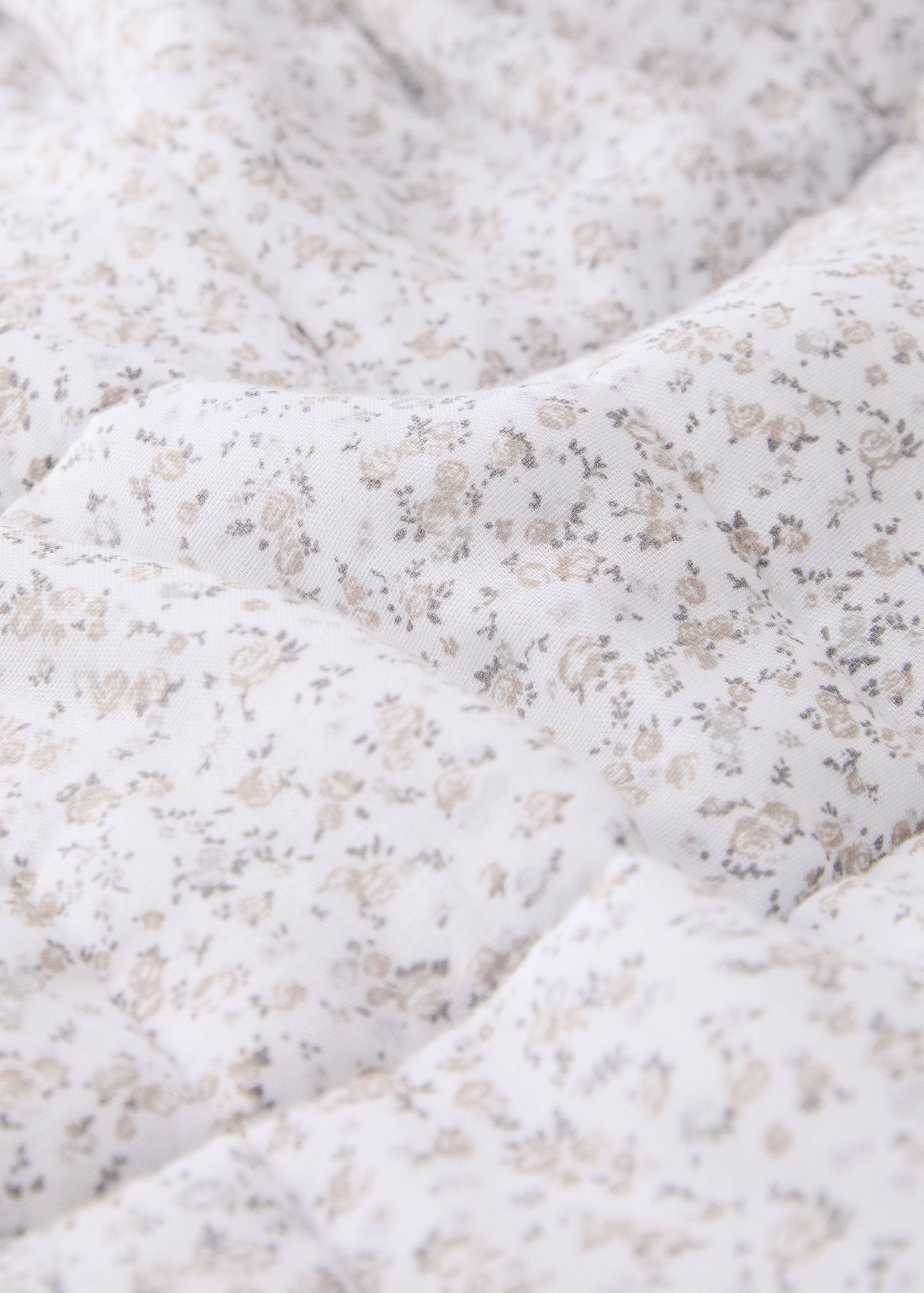 Baumwollbettdecke mit Blumenprint für 90/105 cm Kinderbett - Detail des Artikels 1