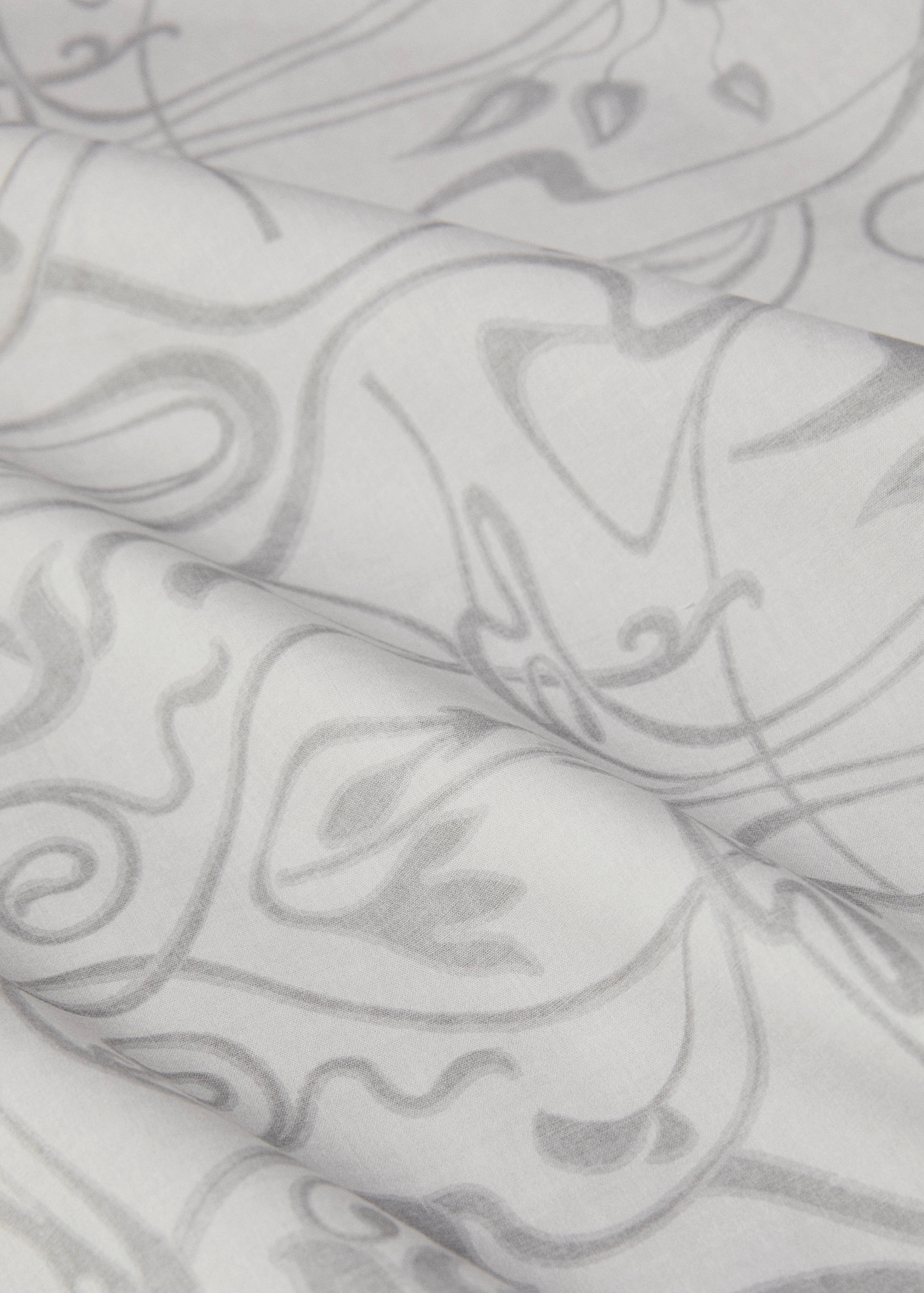 Oberlaken aus Baumwoll-Perkal mit Ornamentdruck für 180/200 cm Bett - Detail des Artikels 3