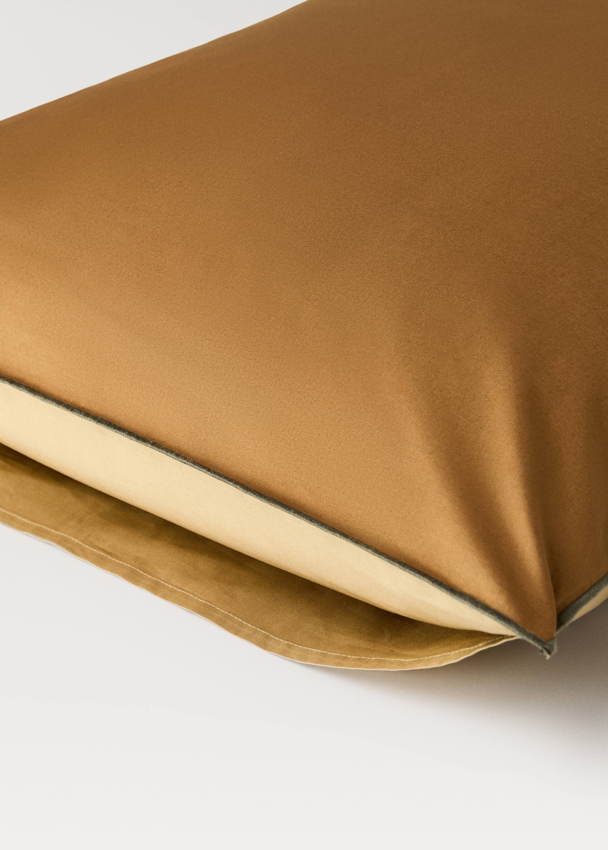 Two cotton percale reversible pillowcases 50x75 cm - Details of the article 4