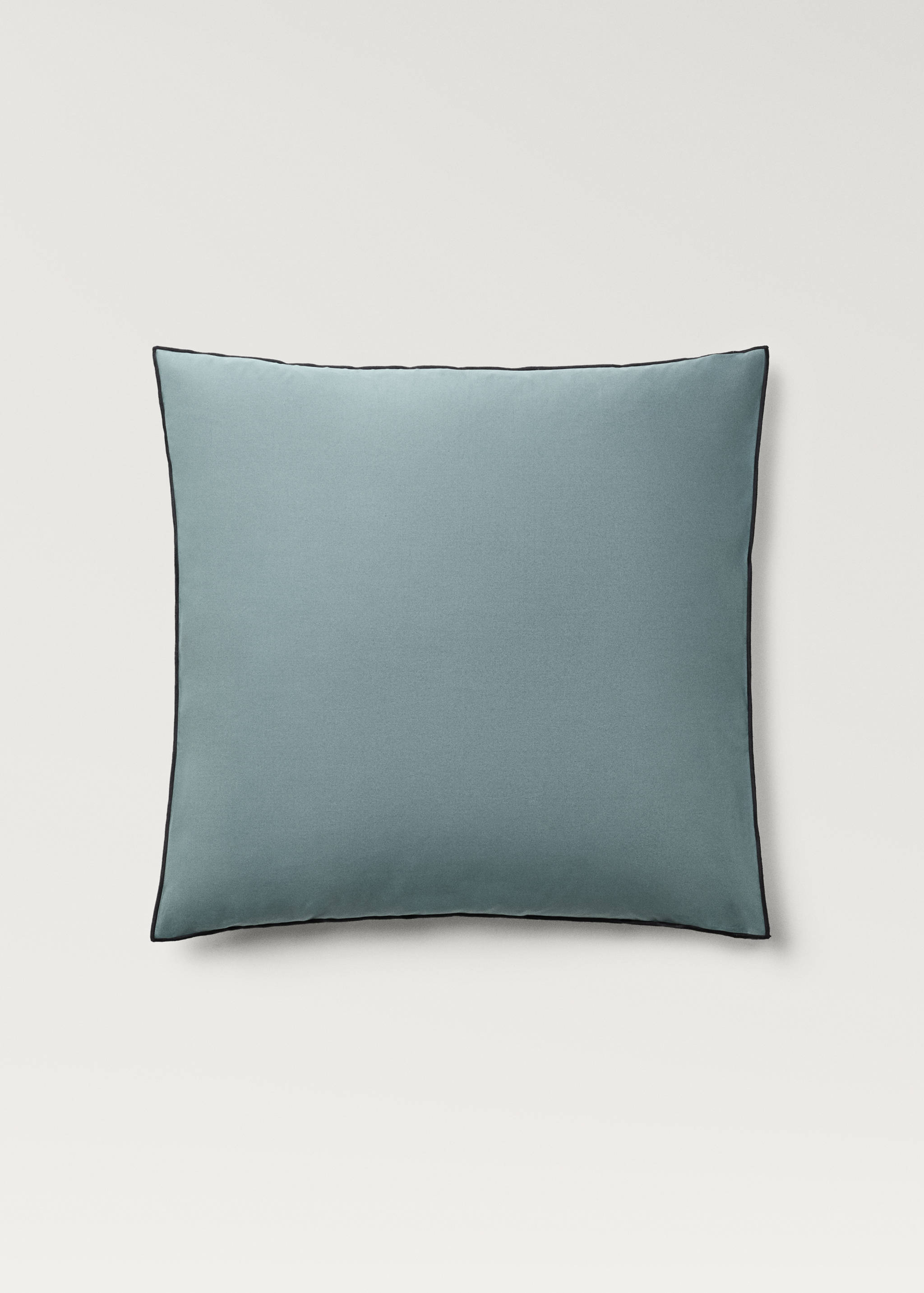 Deux taies d'oreiller en percale de coton réversible 60x60 cm - Article sans modèle