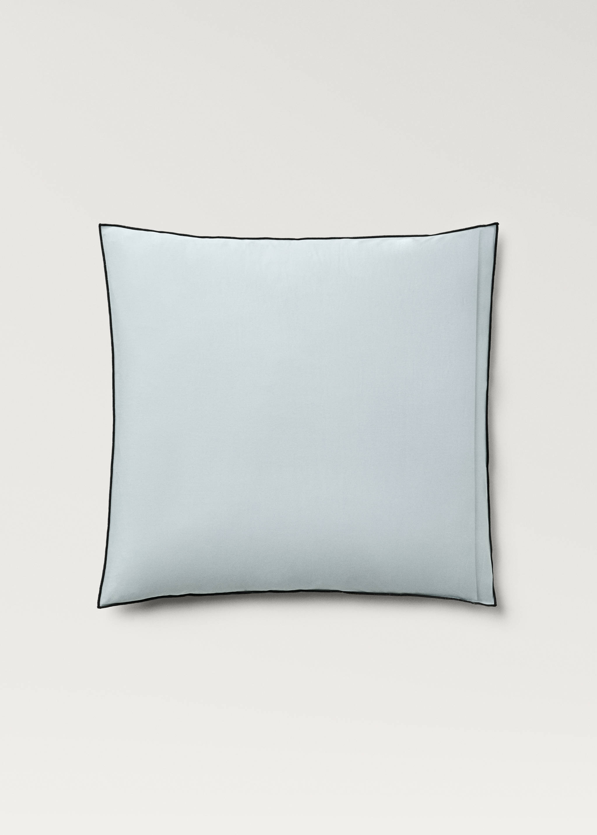 Deux taies d'oreiller en percale de coton réversible 60x60 cm - Détail de l'article 1