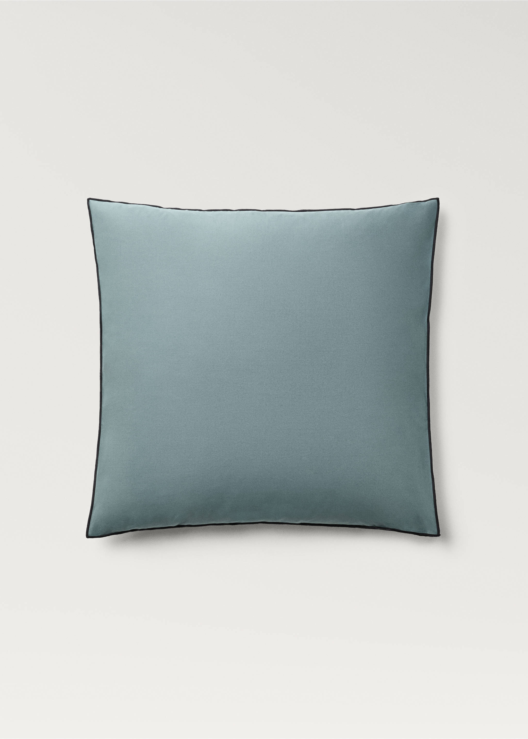 Dva oboustranné povlaky na polštáře z bavlněného perkálu 60x60 cm - Zboží bez modelu, Zelená. Ref: 87012957-00.