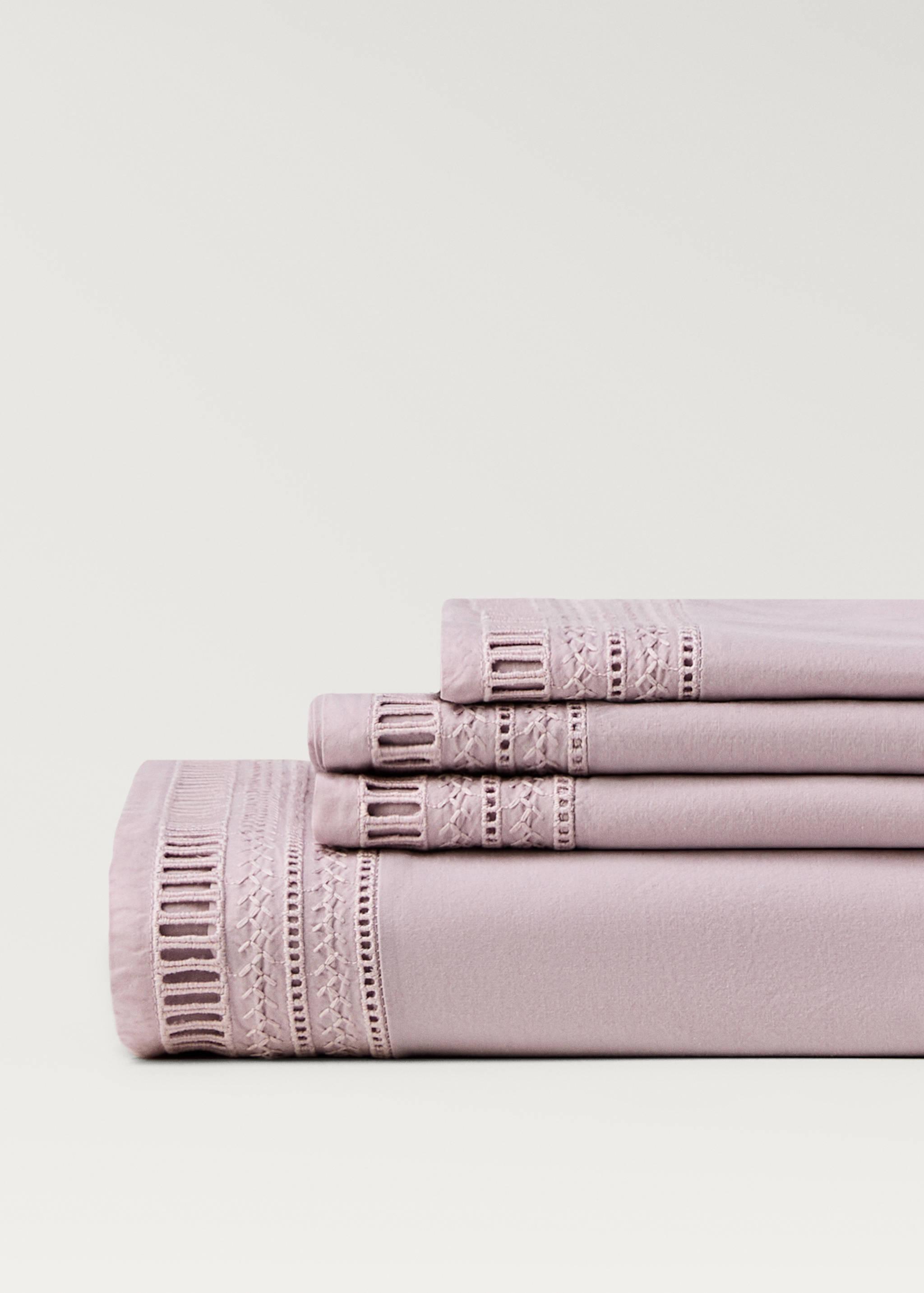 Oberlaken mit Stickerei für 90 cm Bett - Detail des Artikels 2