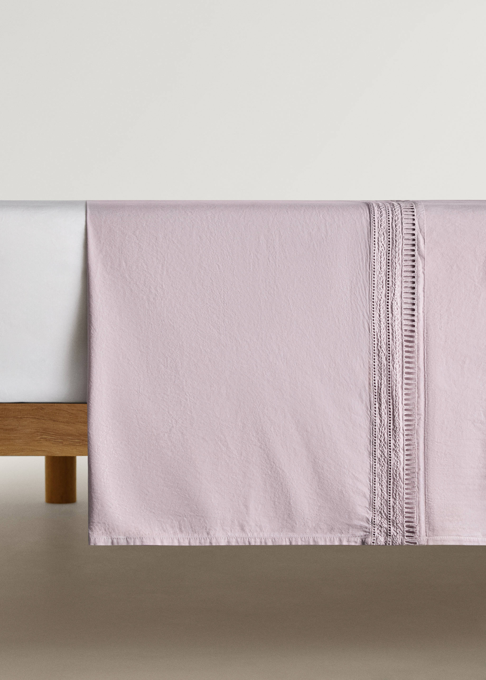 Oberlaken mit Stickerei für 90 cm Bett - Artikel ohne Model