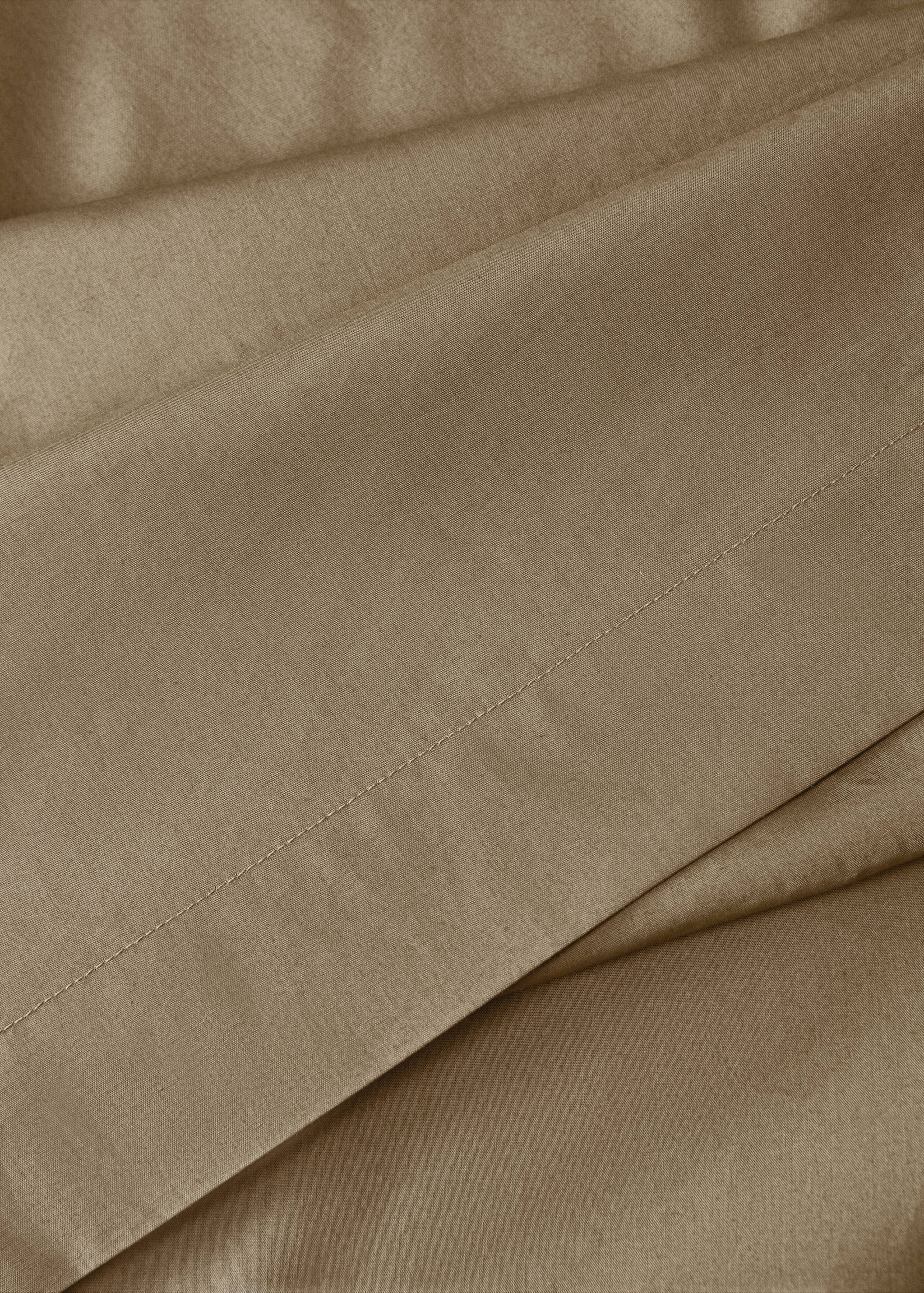 Percale cotton flat sheet Superking bed - Details of the article 1