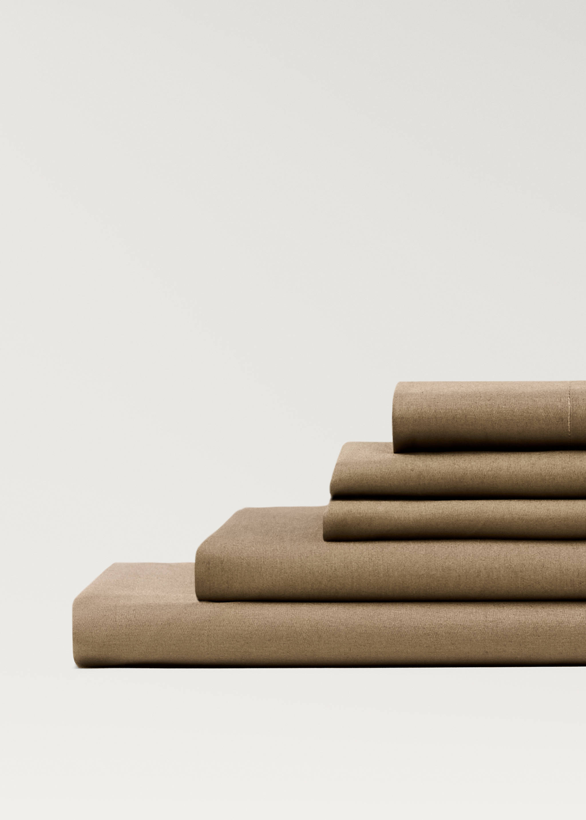 Percale cotton flat sheet Superking bed - Details of the article 2