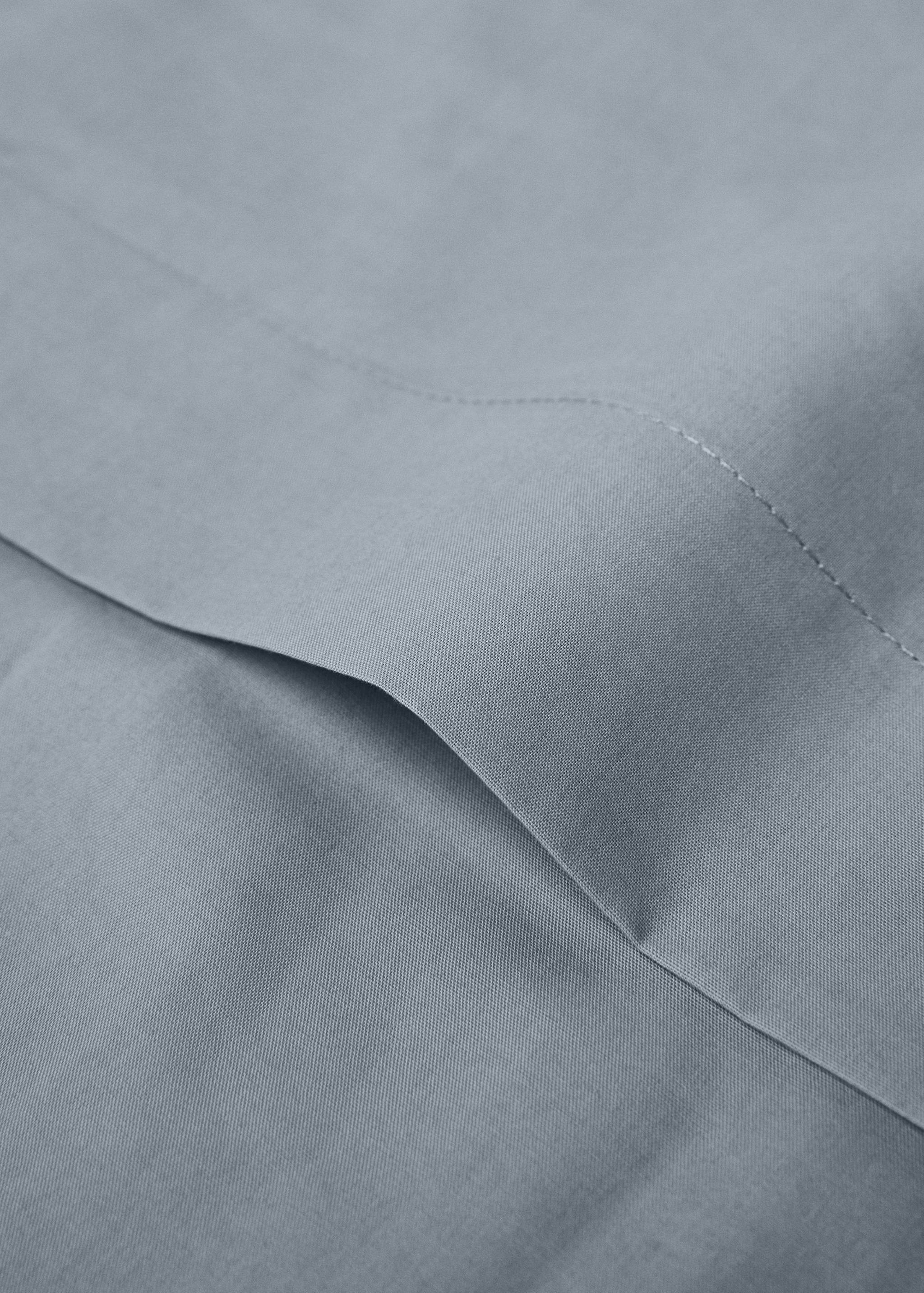 Percale cotton flat sheet Superking bed - Details of the article 2