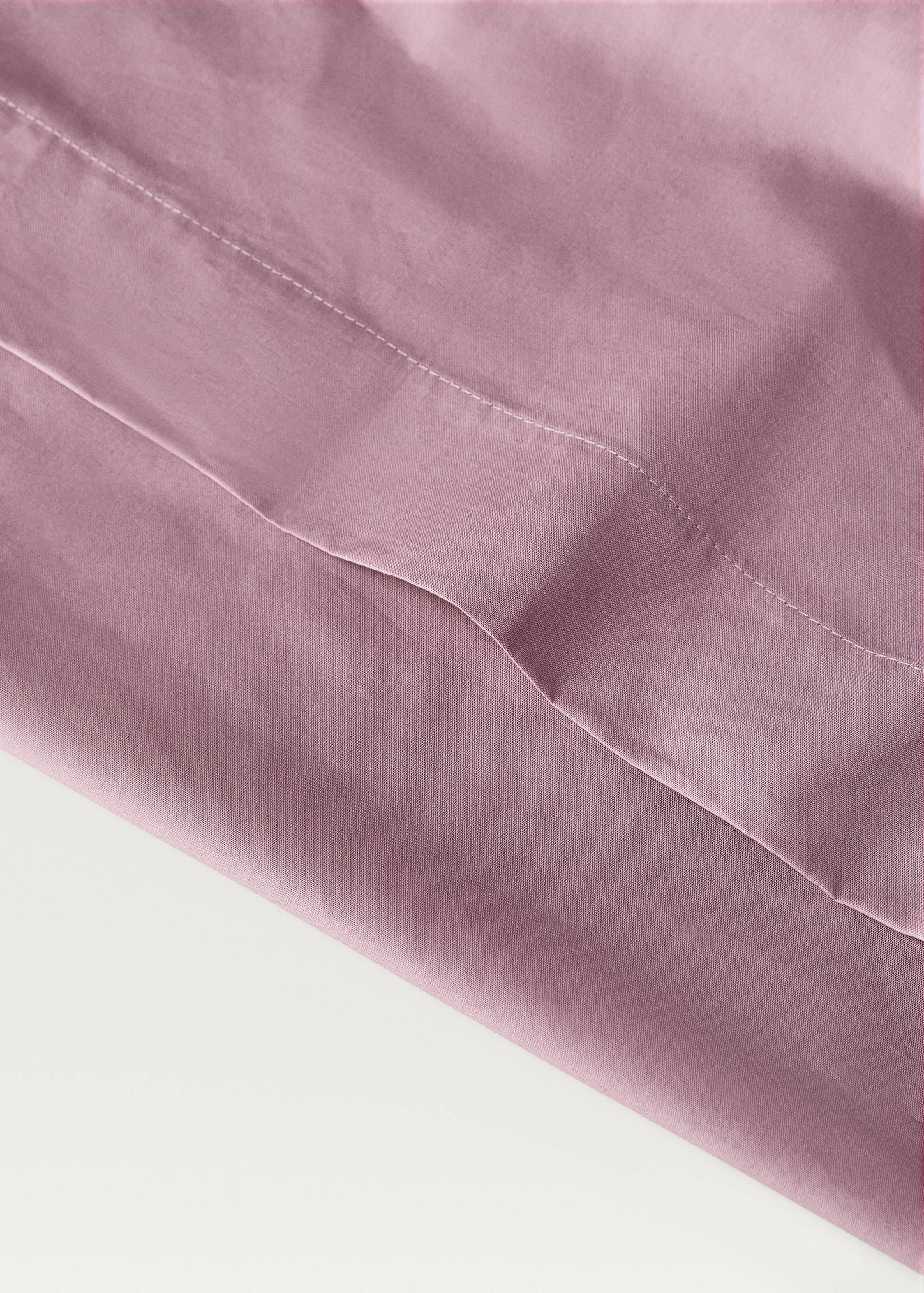 Percale cotton flat sheet Superking bed - Details of the article 1