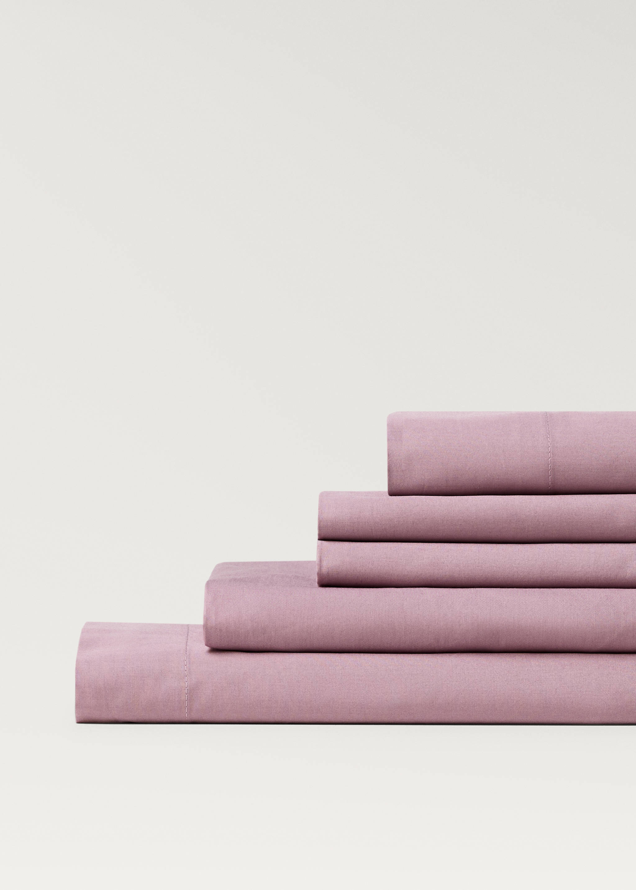 Percale cotton flat sheet Superking bed - Details of the article 3