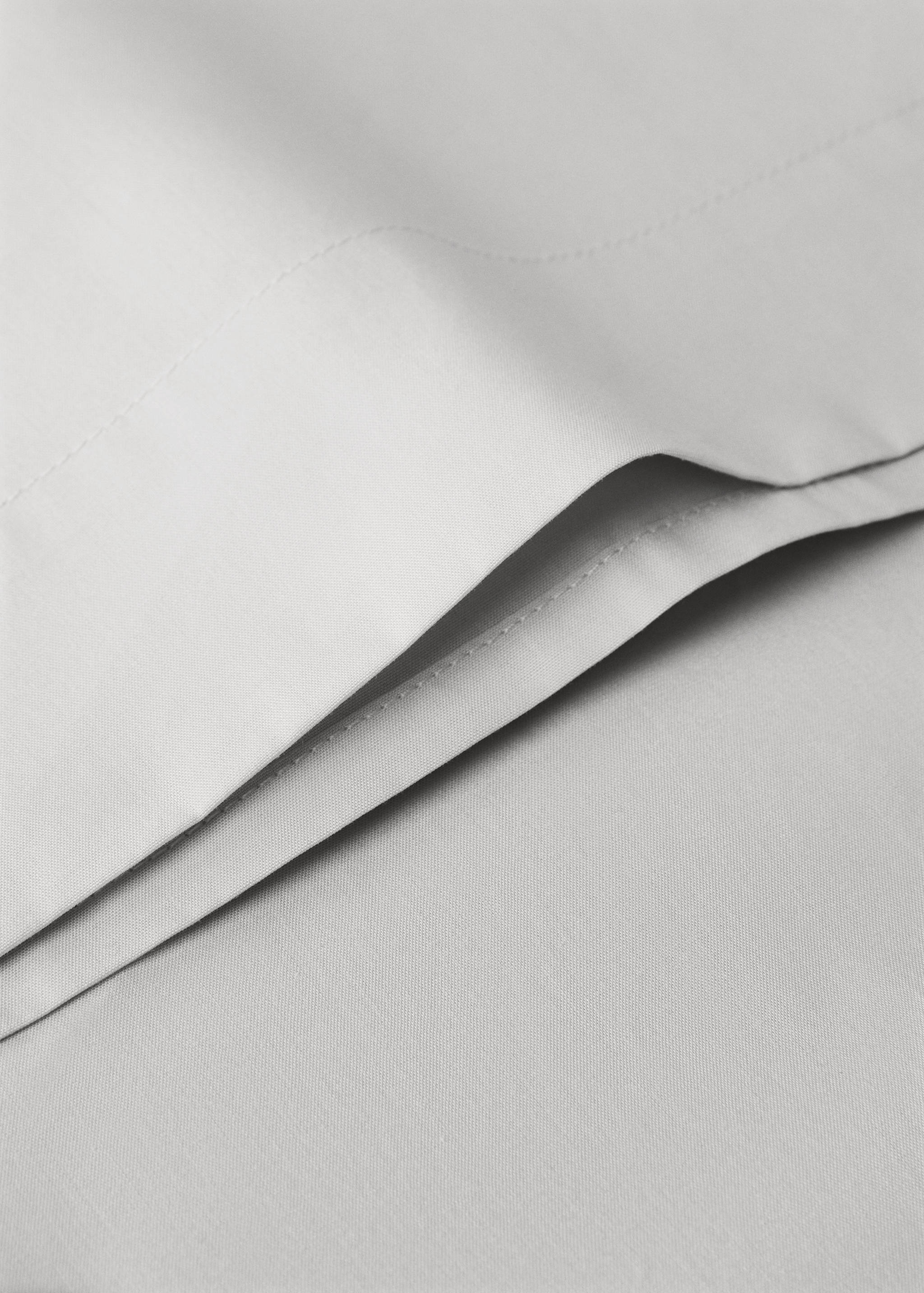 Percale cotton flat sheet Superking bed - Details of the article 3