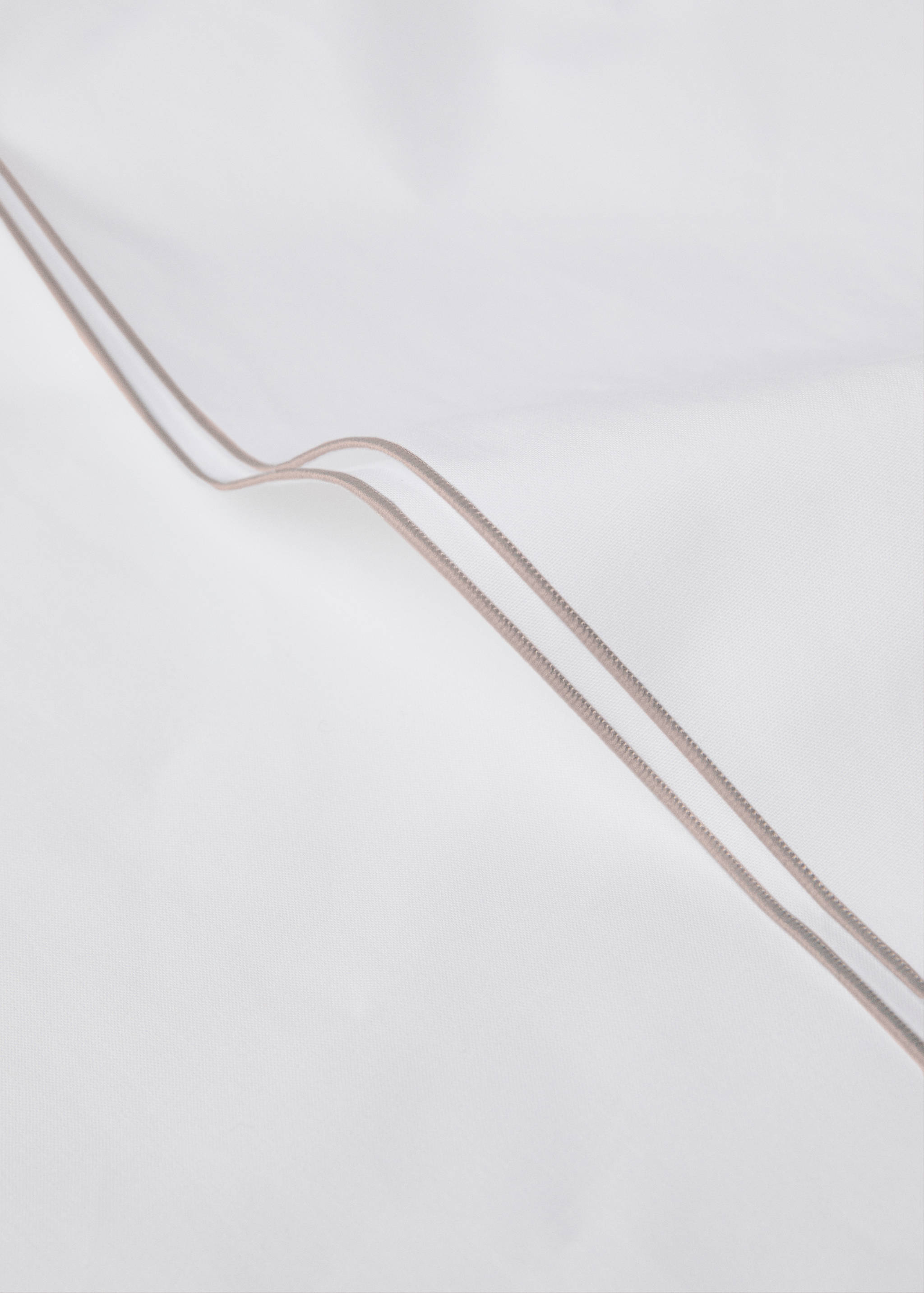 Överlakan i bomullspercale dubbel overlock 135/140 cm säng - Detaljer om artikeln 2