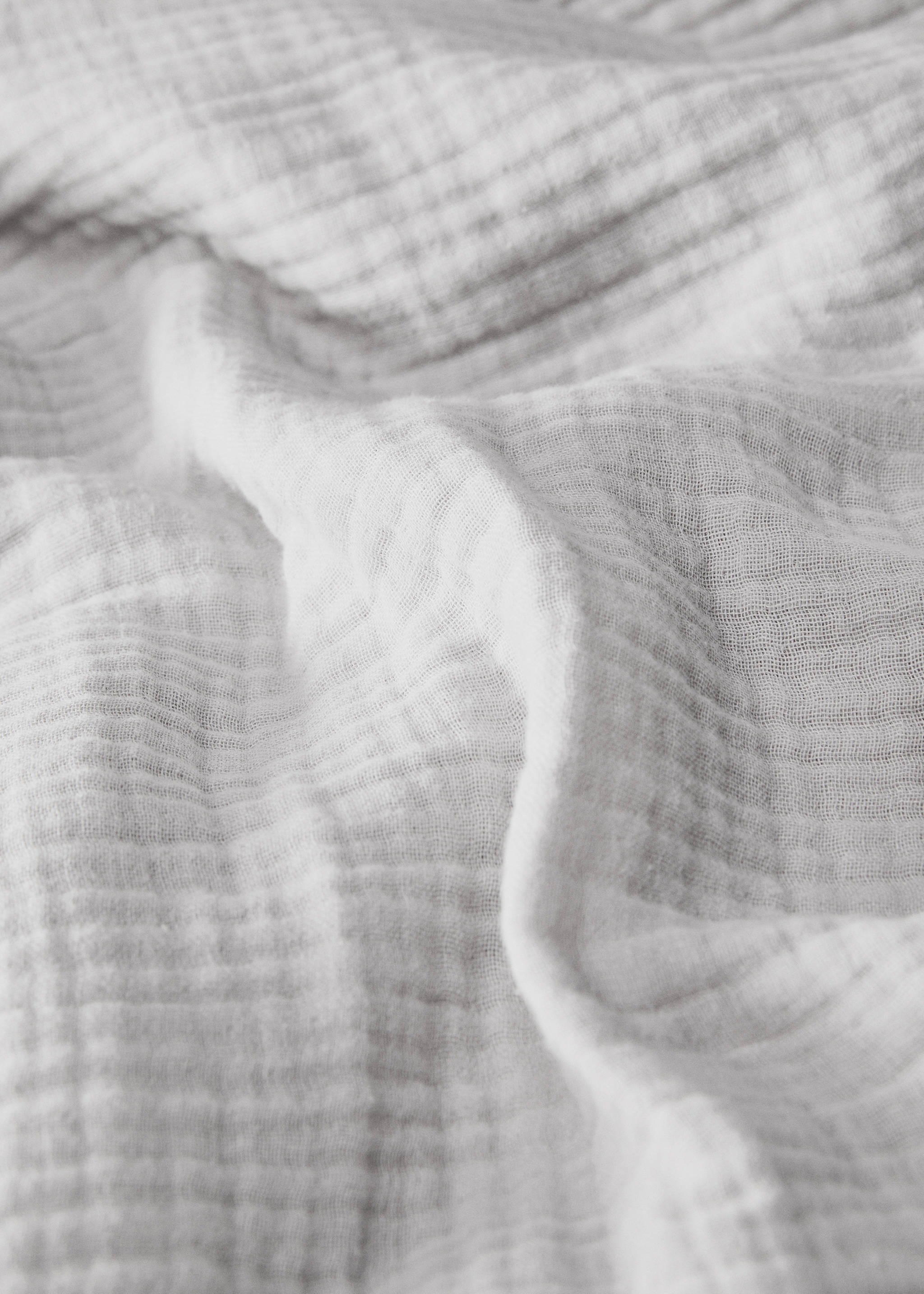 Cotton gauze duvet cover Queen bed - Medium plane