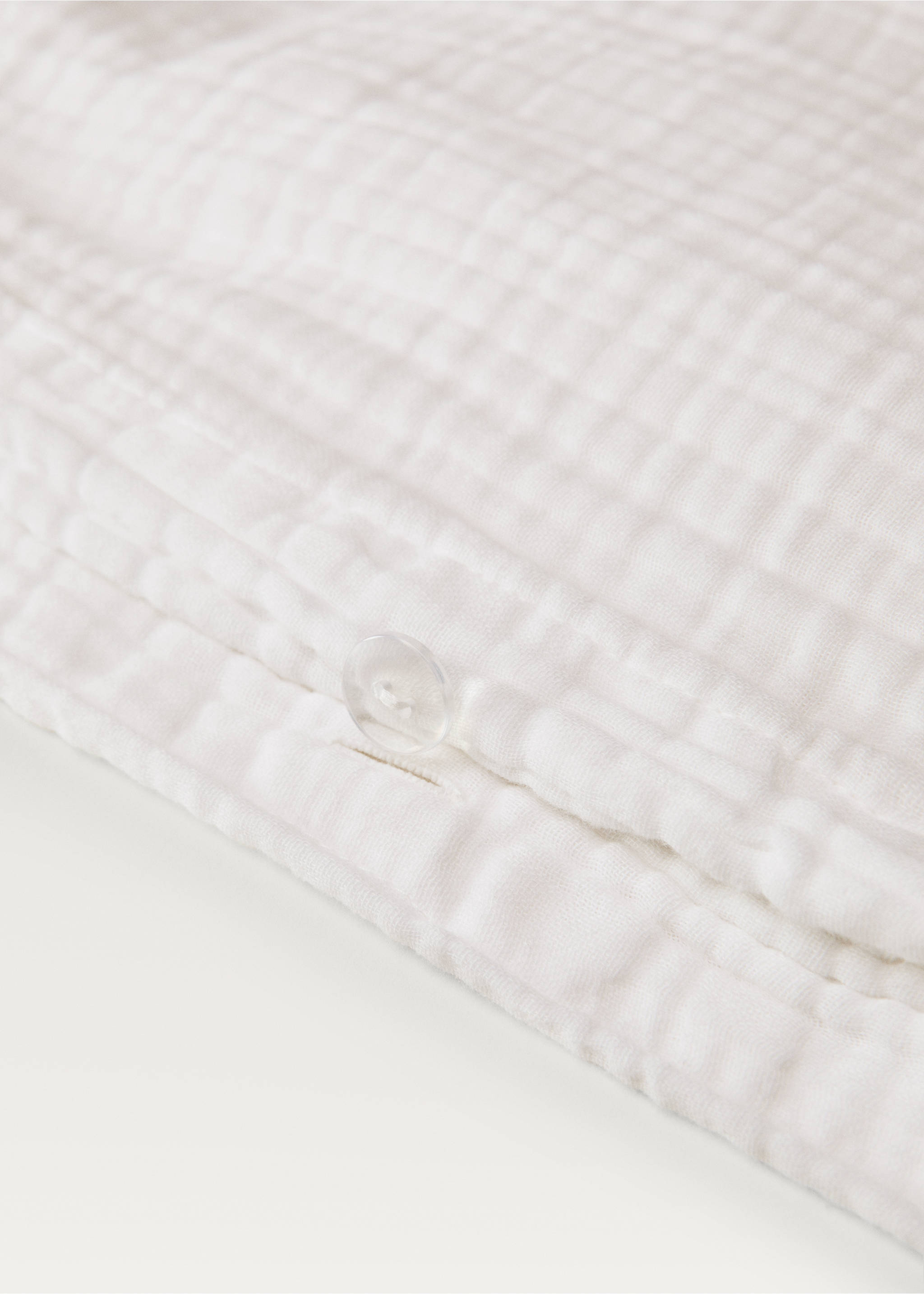 Funda nòrdica cotó gasa llit 150/160 cm - Detall de l'article 1, Blanc trencat. Ref: 87013005-00.