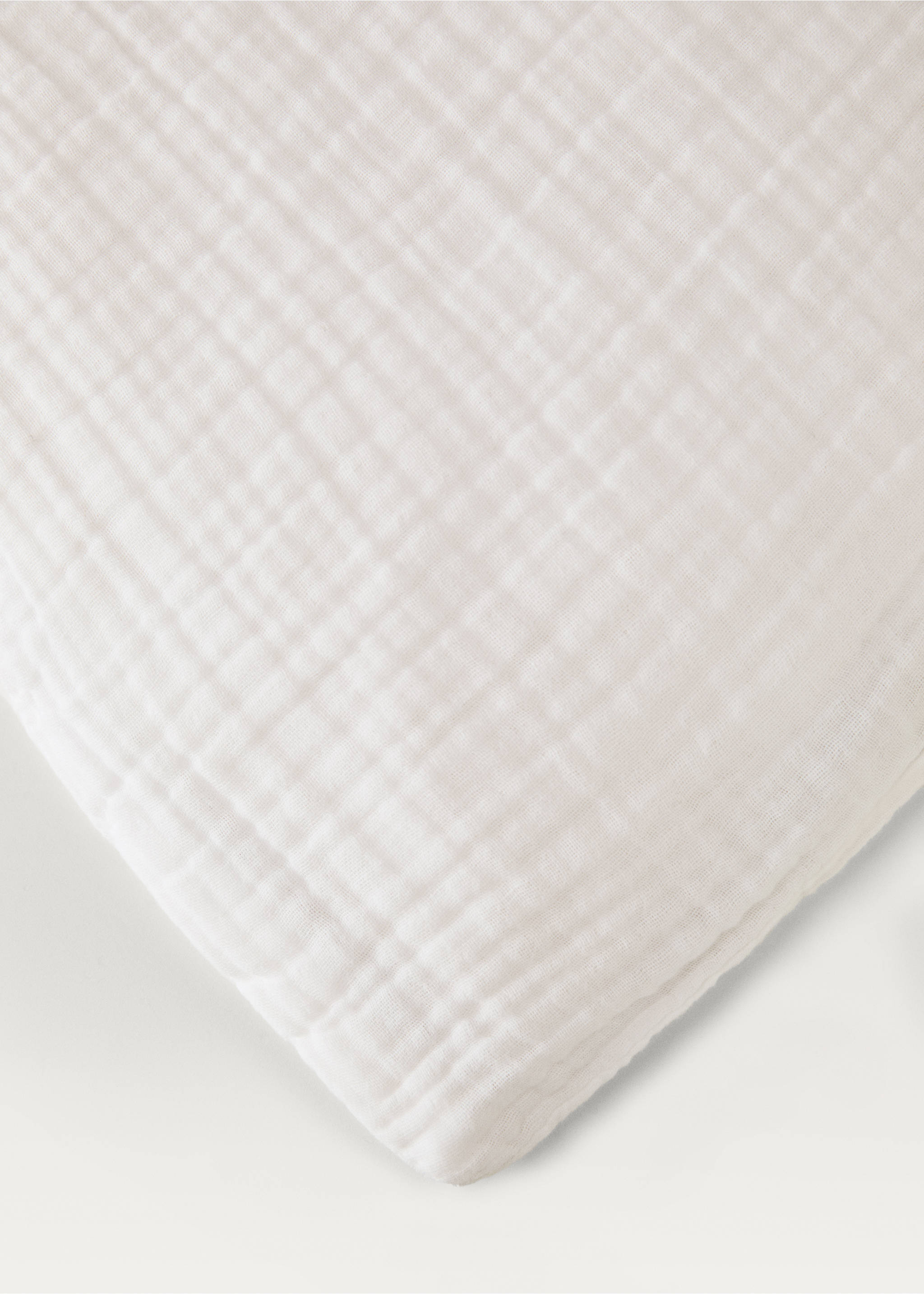 Funda nòrdica cotó gasa llit 150/160 cm - Detall de l'article 3, Blanc trencat. Ref: 87013005-00.