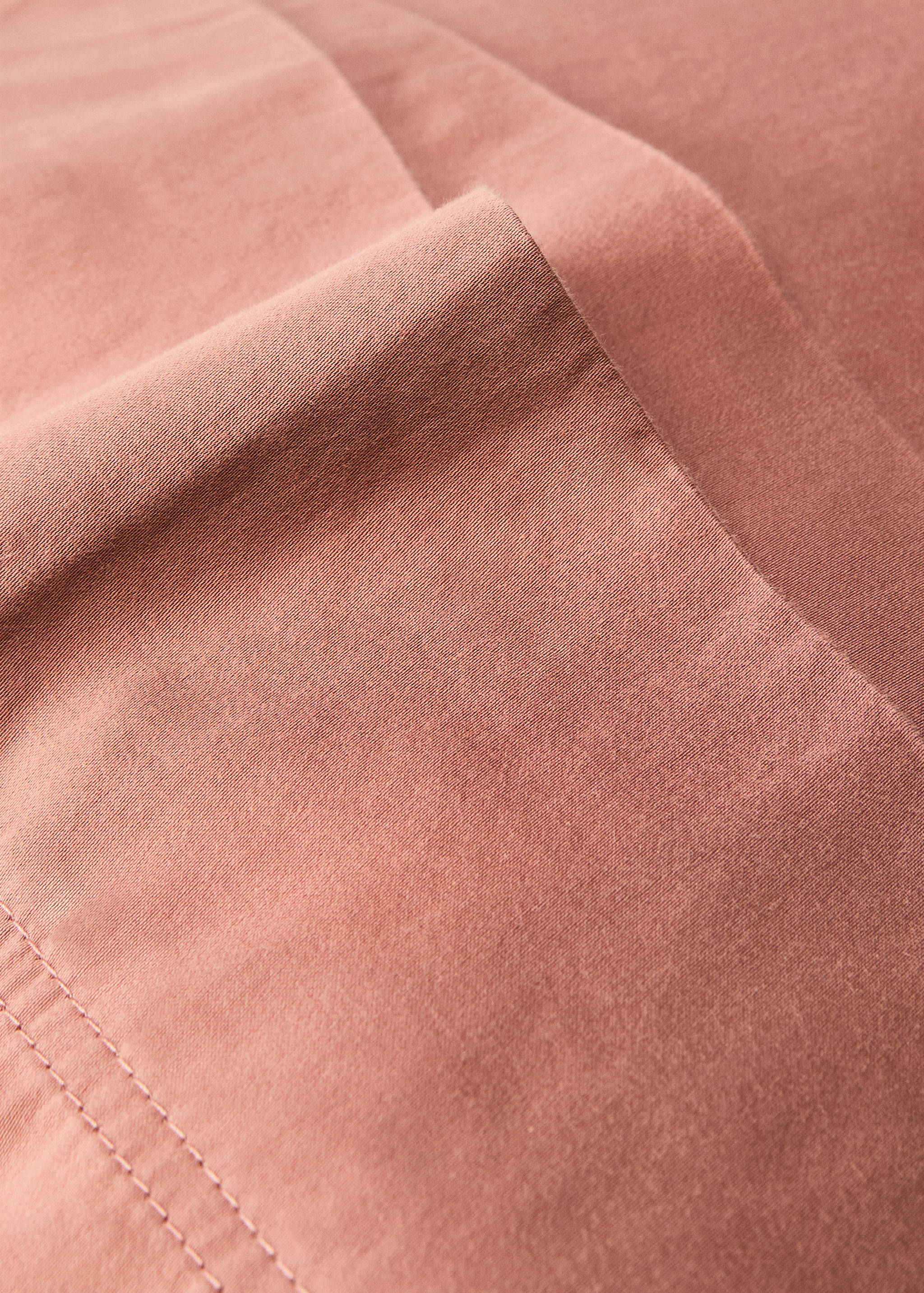 Housse d’oreiller coton satin lavé double surpiqûre 45x110 cm - Détail de l'article 1