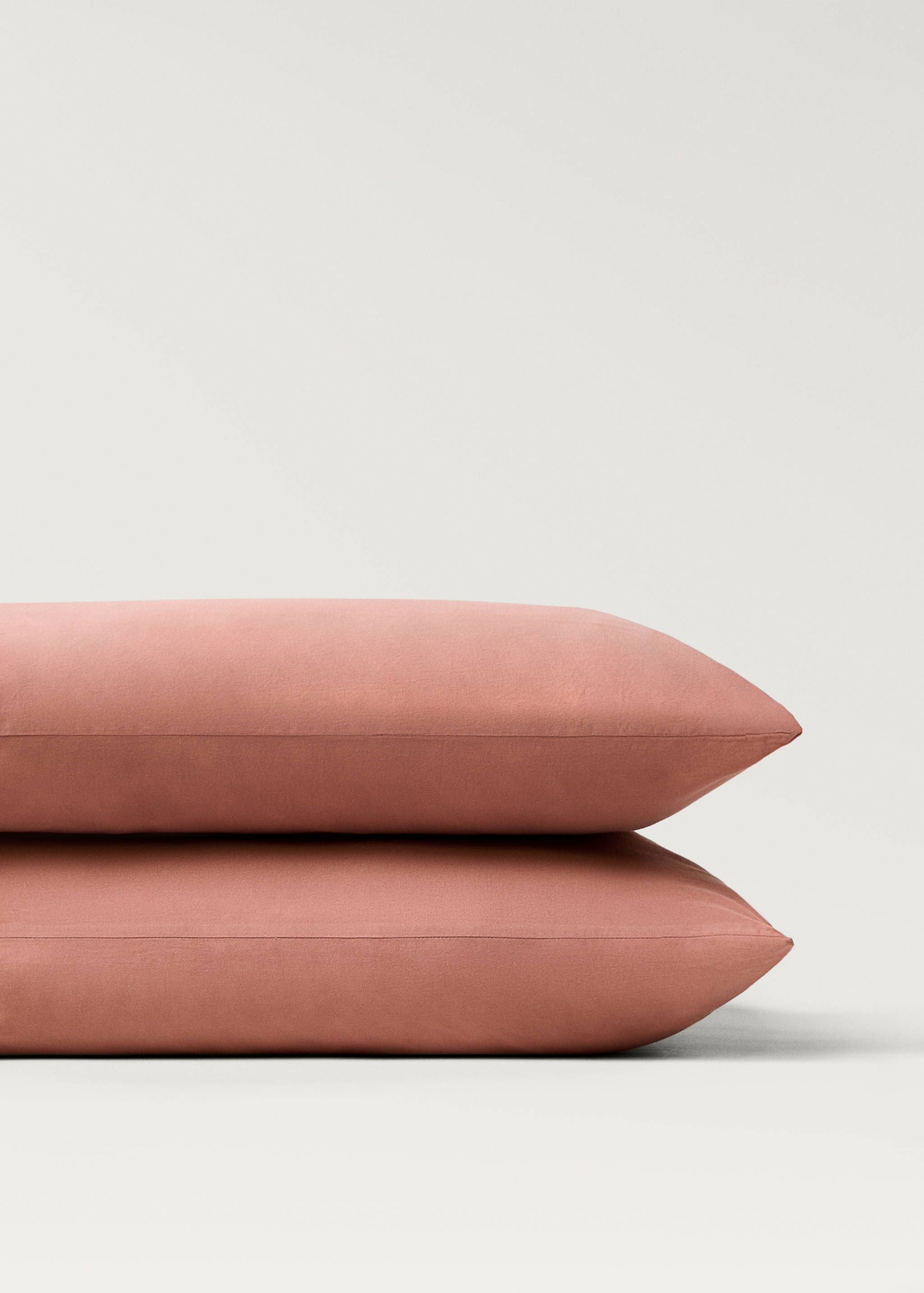 Δύο μαξιλαροθήκες από ξεπλυμένο βαμβάκι και σατέν με διπλό γαζί 50x75 εκ - Λεπτομέρεια του προϊόντος 3